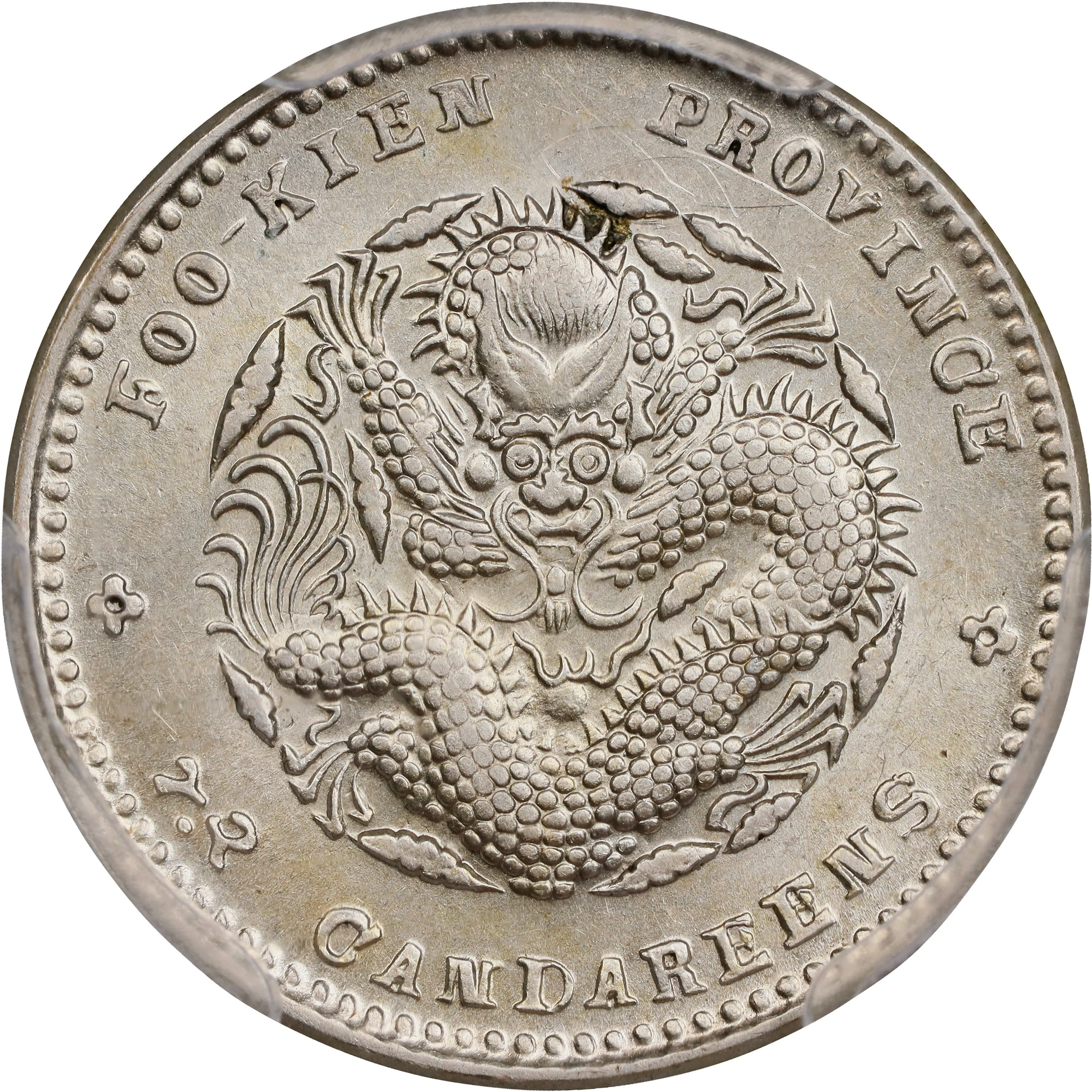 (t) CHINA. Fukien. 7.2 Candareens (10 Cents), ND (1894-1908). Fukien