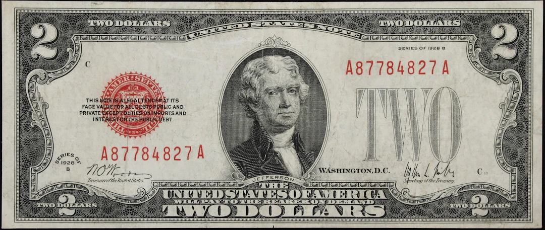 Fr. 1503. 1928B $2 Legal Tender Note. Very Fine.
