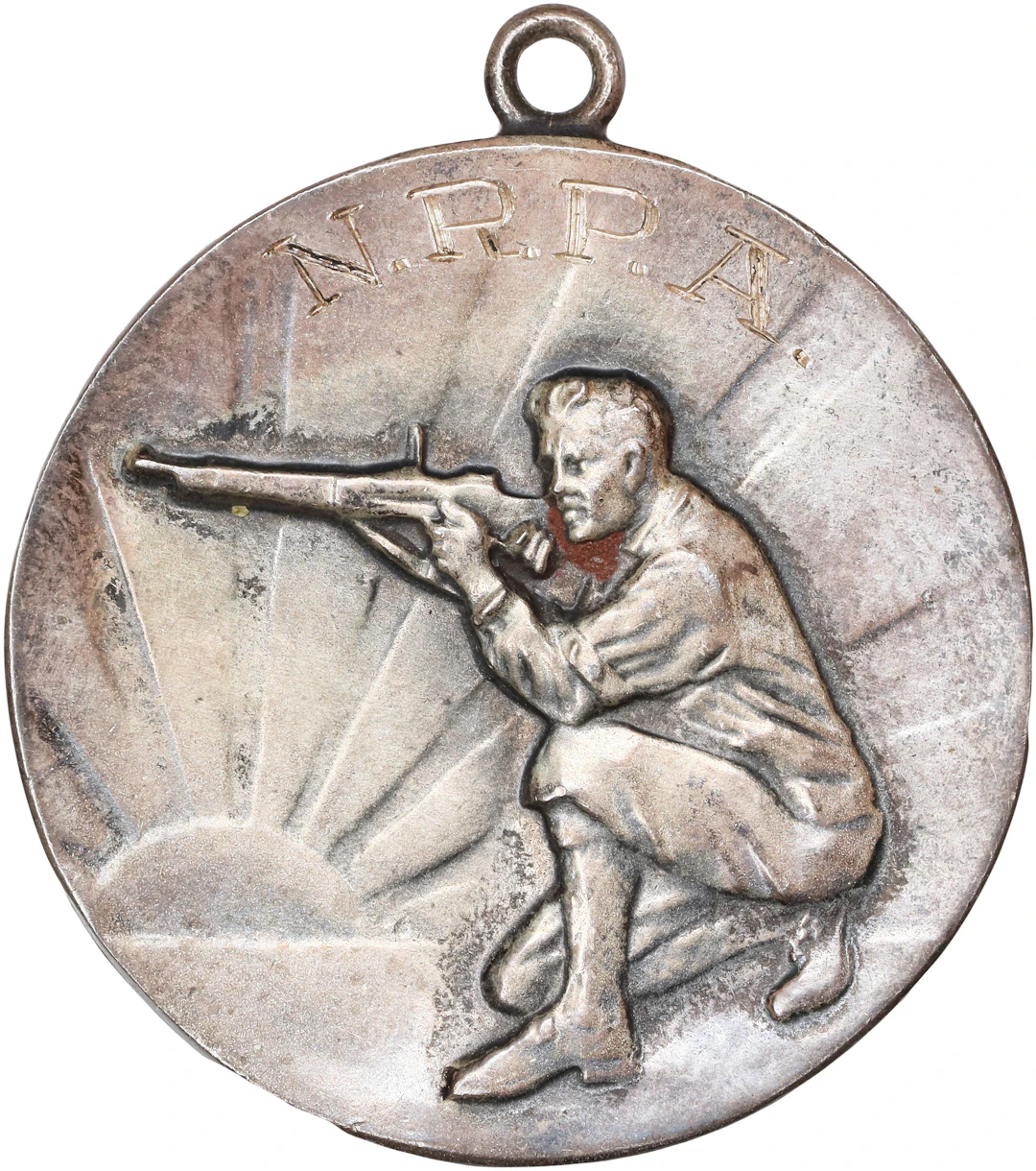 PHILIPPINES. Second Place Shooting Silver Medal, 1936. ABOUT UNCIRCULATED.