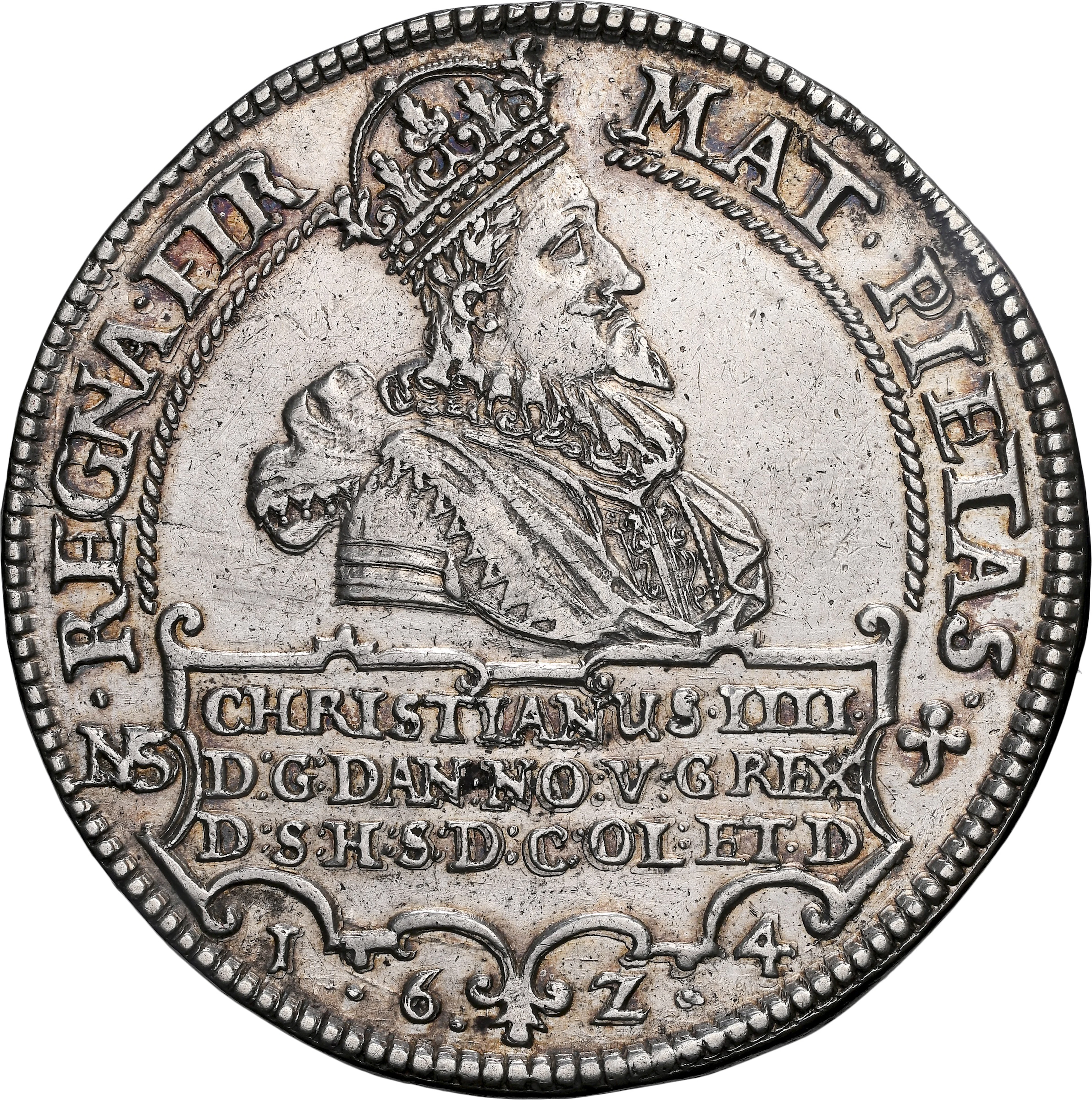 DENMARK. 2 Speciedaler, 1624. Copenhagen Mint. Christian IV. NGC AU