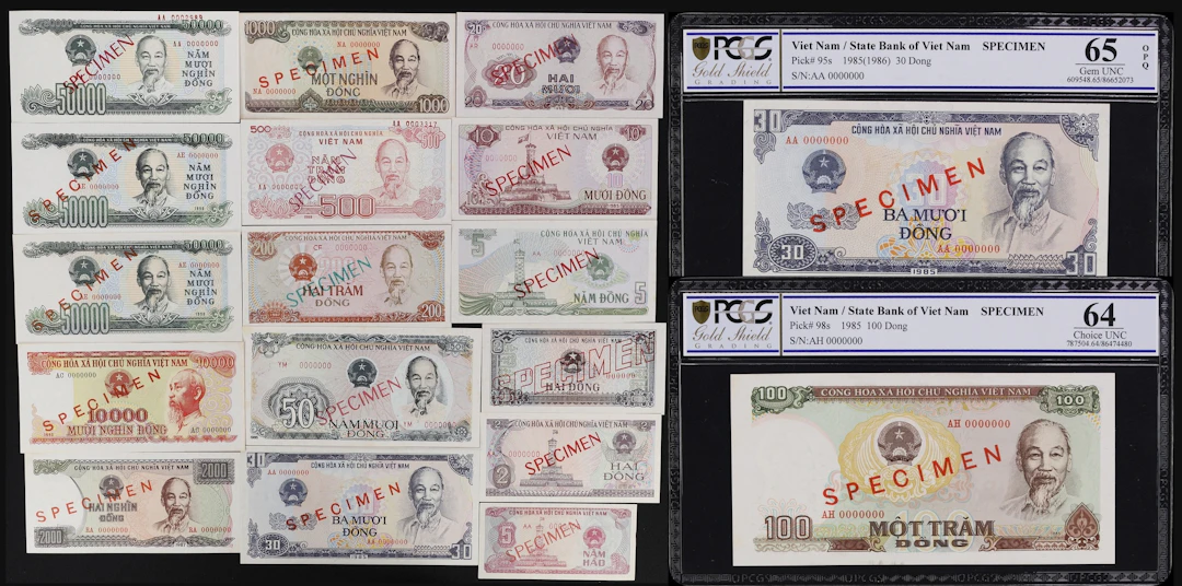 VIETNAM. Lot of (18). State Bank of Vietnam. 5 Hao, 2, 5, 10, 30
