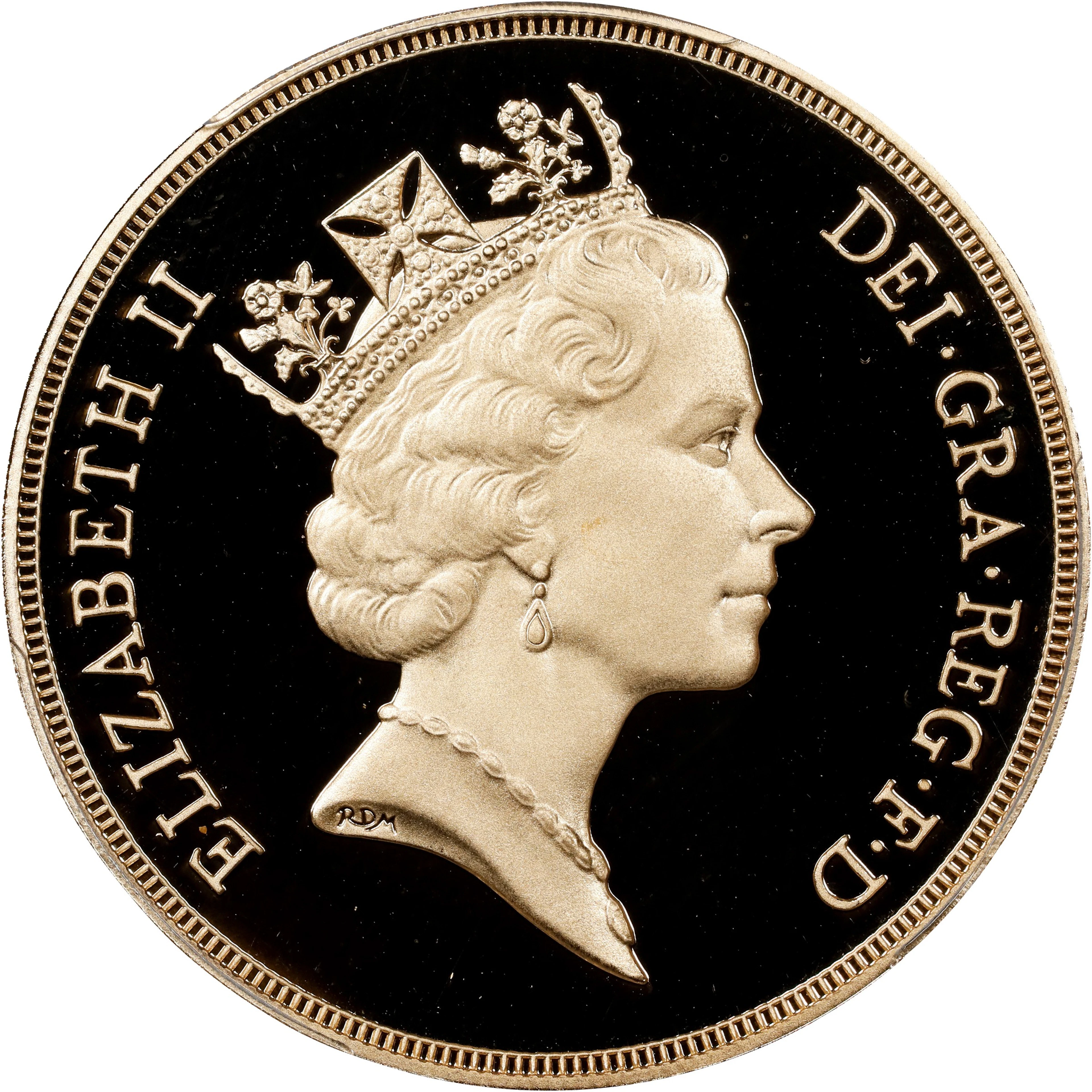 GREAT BRITAIN. 5 Pounds, 1994. Llantrisant Mint. Elizabeth II. PCGS