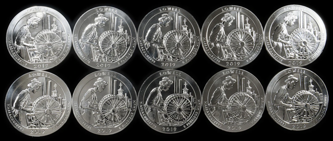 (50 oz, 1555.2 g ASW). Lot of (10) 2019 Lowell America the Beautiful