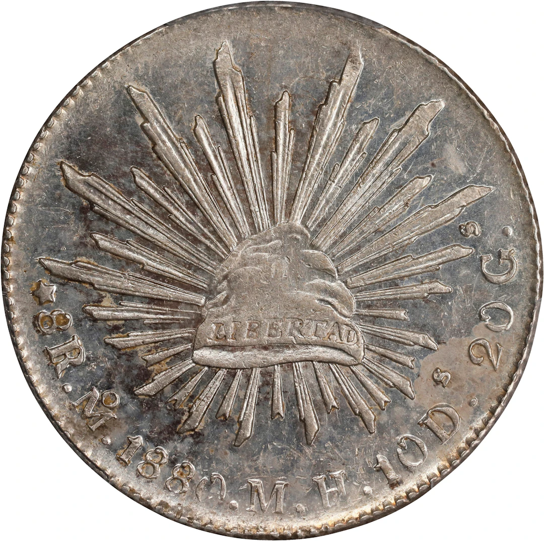 MEXICO. 8 Reales, 1880-Mo MH. Mexico City Mint. PCGS MS-63.