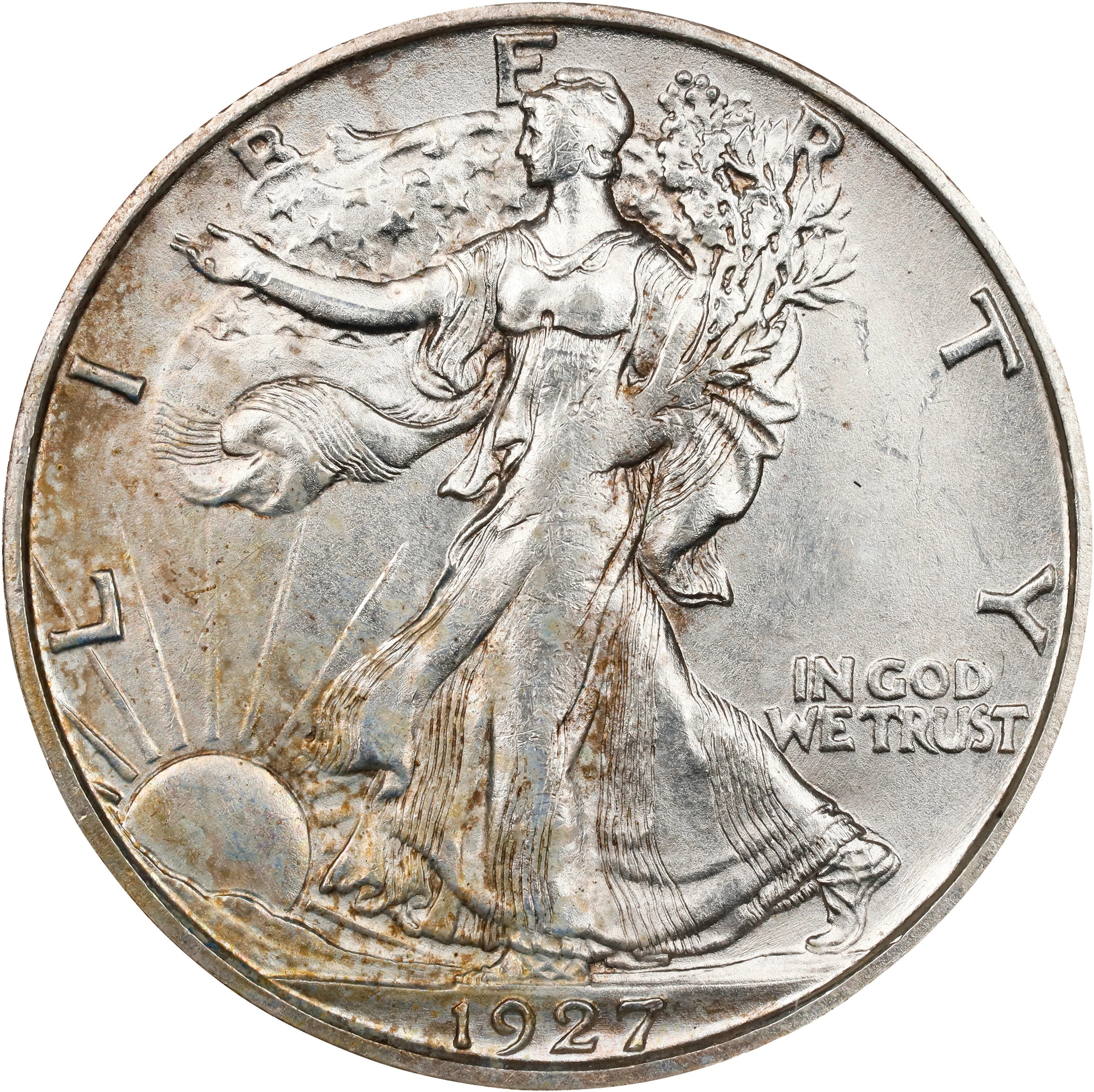 1927-S Walking Liberty Half Dollar. MS-63 (NGC).