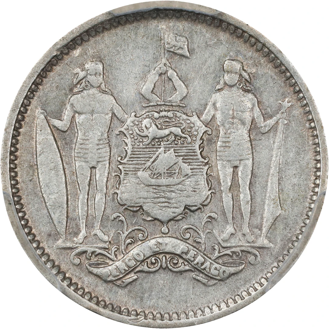 BRITISH NORTH BORNEO. 25 Cents, 1929-H. Birmingham (Heaton) Mint.