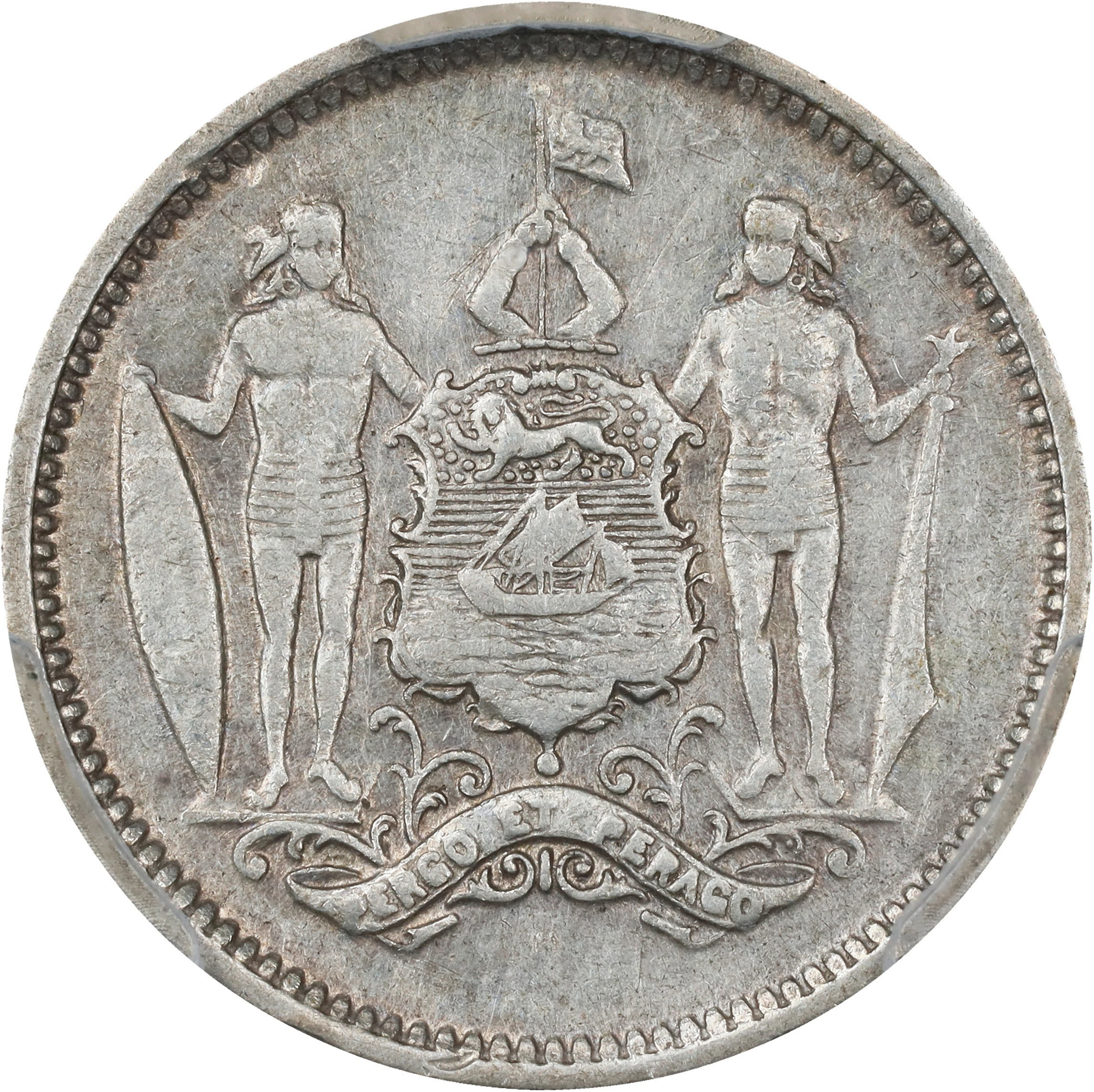 BRITISH NORTH BORNEO. 25 Cents, 1929-H. Birmingham (Heaton) Mint.