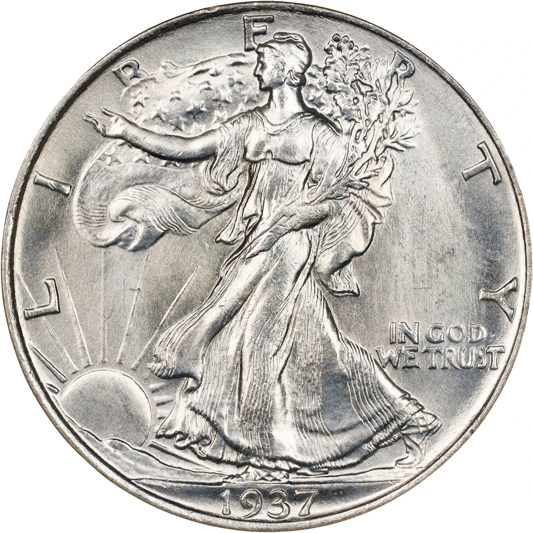 1937 Walking Liberty Half Dollar. MS-65 (NGC).