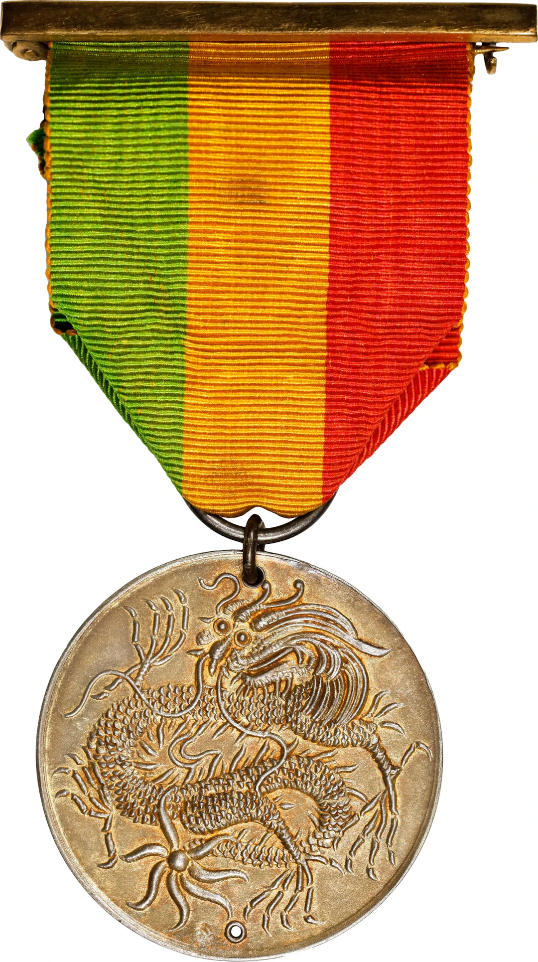 ANNAM. Gilt Silver Medallic 4 Tien, ND (1926-45). ABOUT UNCIRCULATED