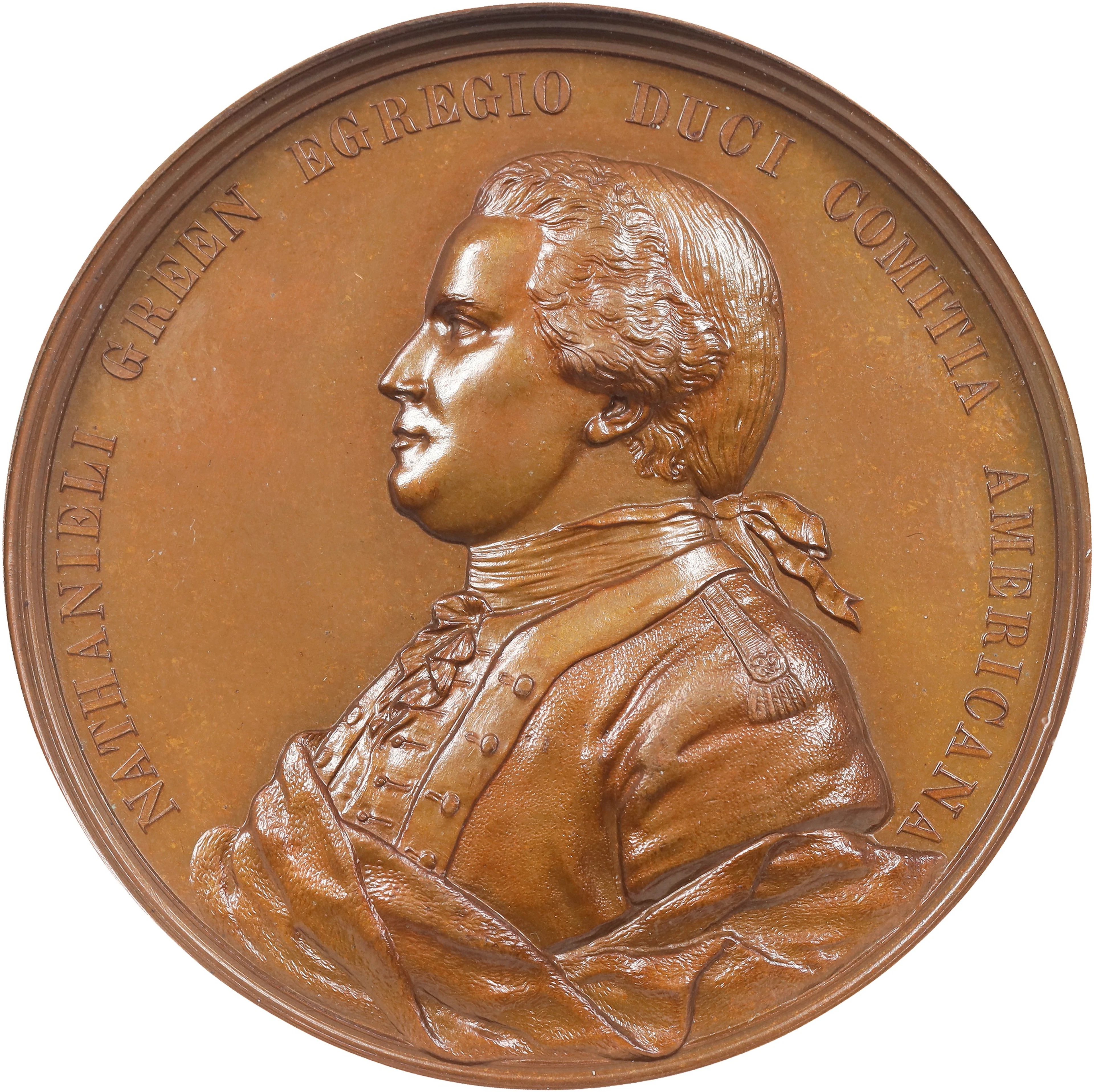 "1781" (post-1886) General Nathaniel Greene at Eutaw Springs Medal.