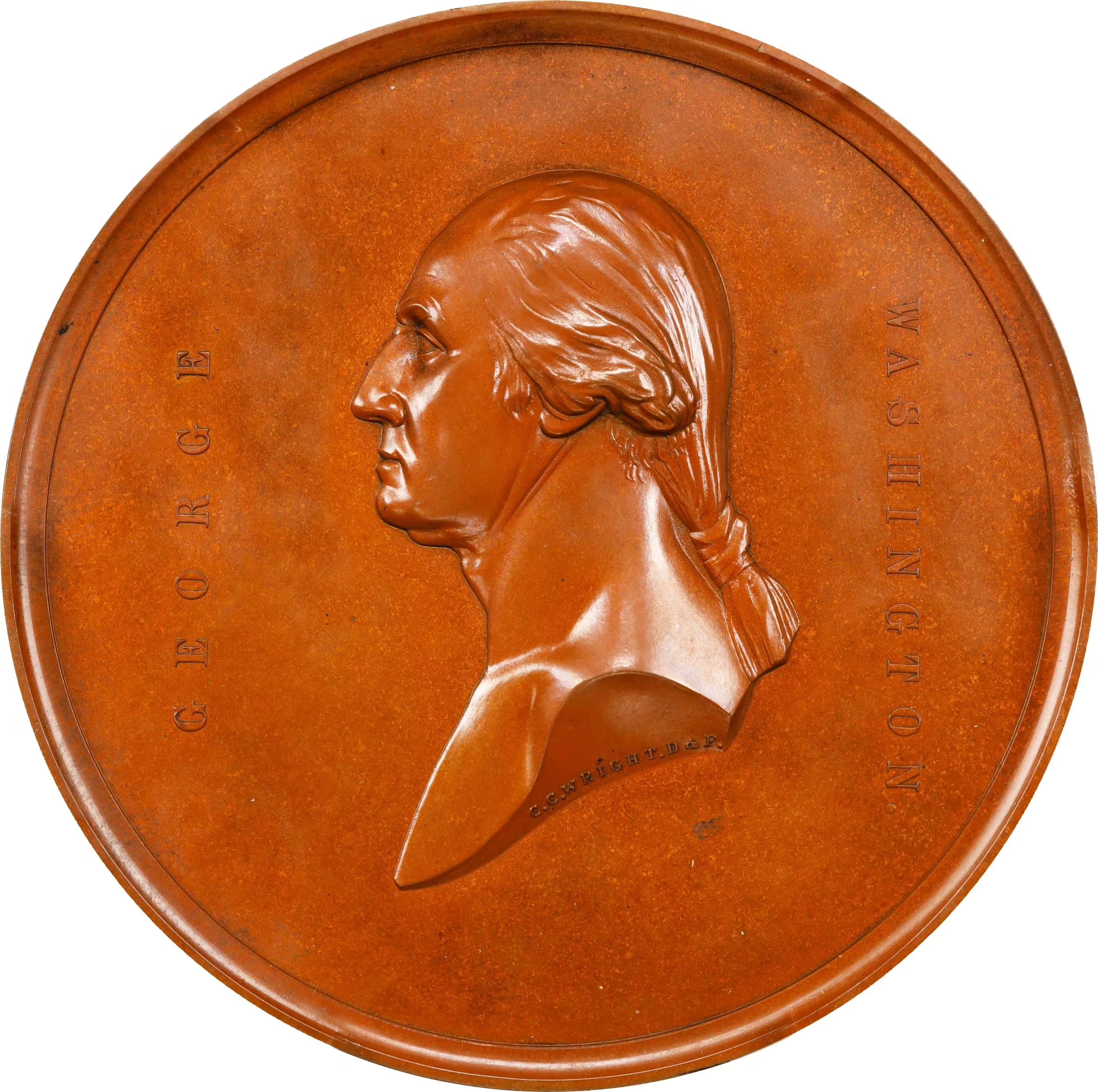 "1776" (ca. 1851) Declaration of Independence Medal. By Charles Cushing