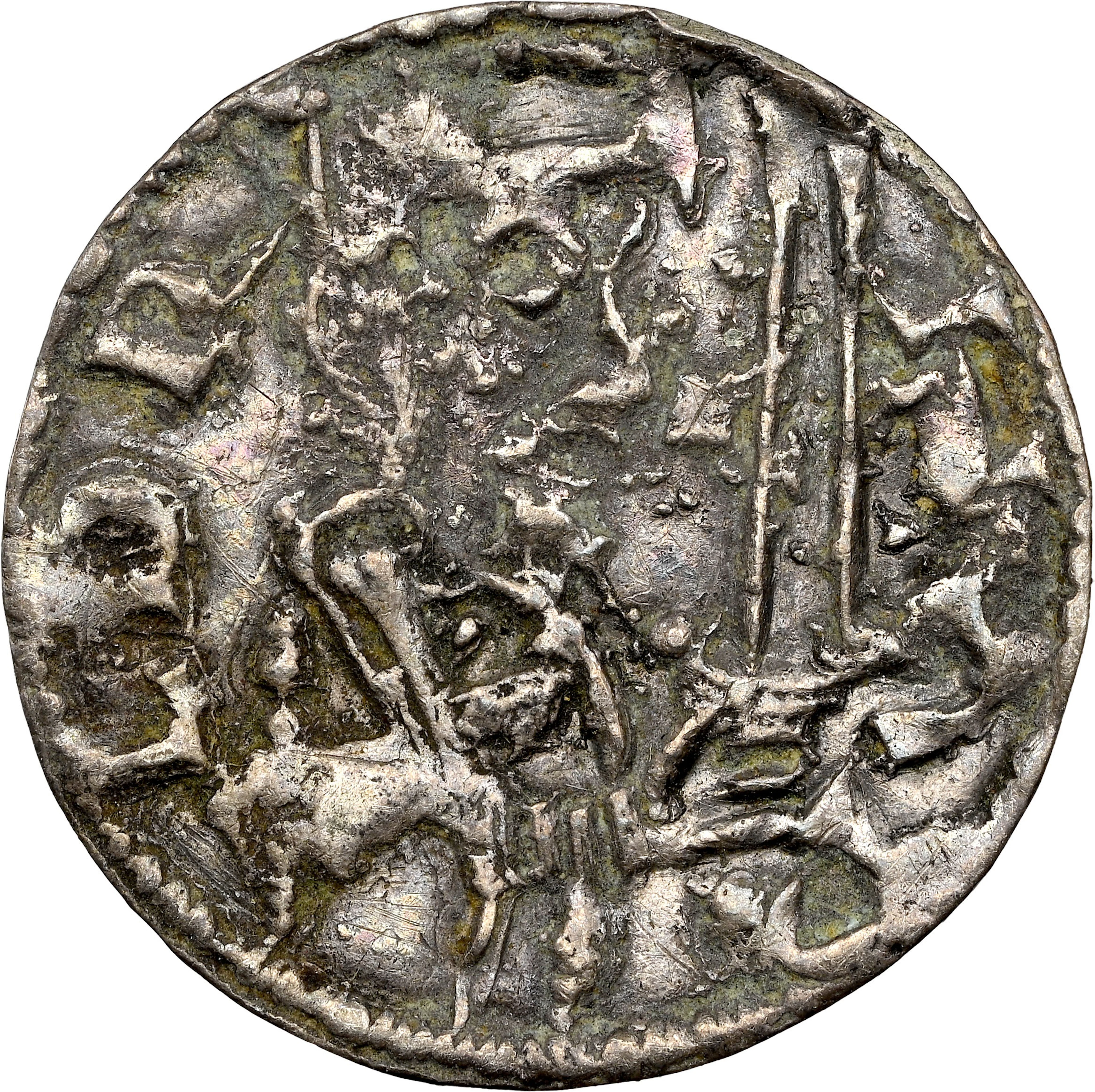 DENMARK. Penny, ND (1076-80). Roskilde Mint. Harald III Hén. NGC AU-50.