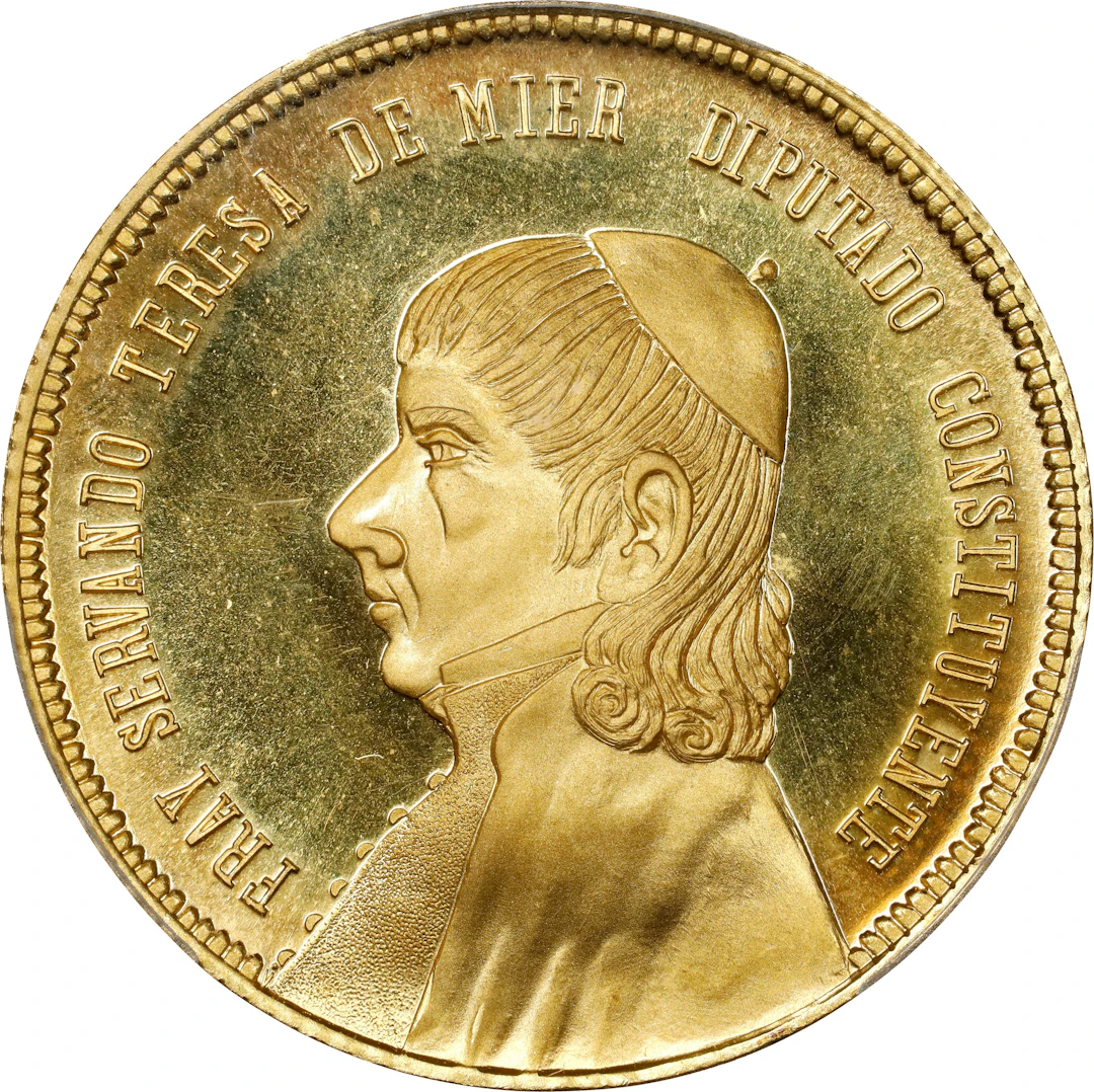 MEXICO. 150th Anniversary of Nuevo Leon Gold Medal, 1974-Mo. Mexico