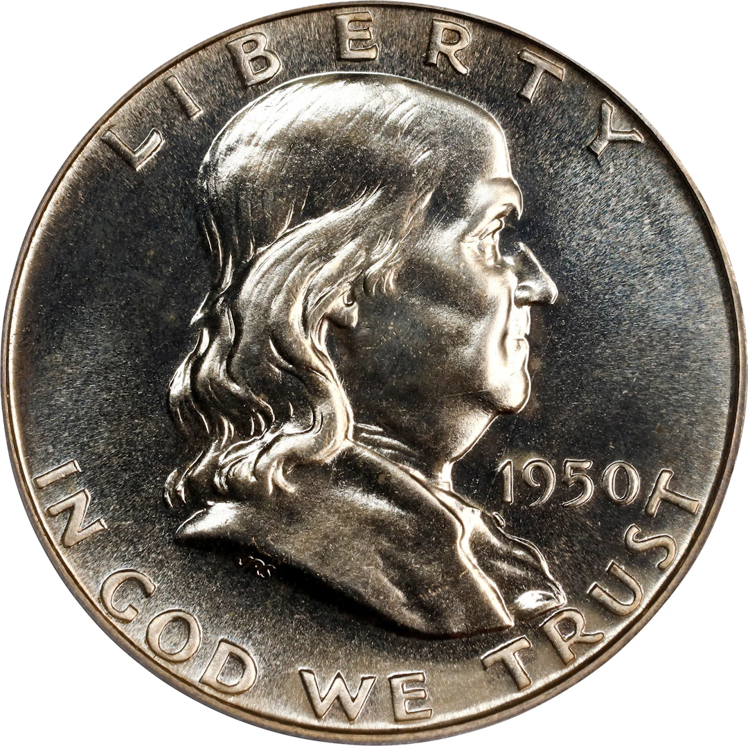1950 Franklin Half Dollar. Proof-66 (PCGS). CAC. OGH Generation 3.0.