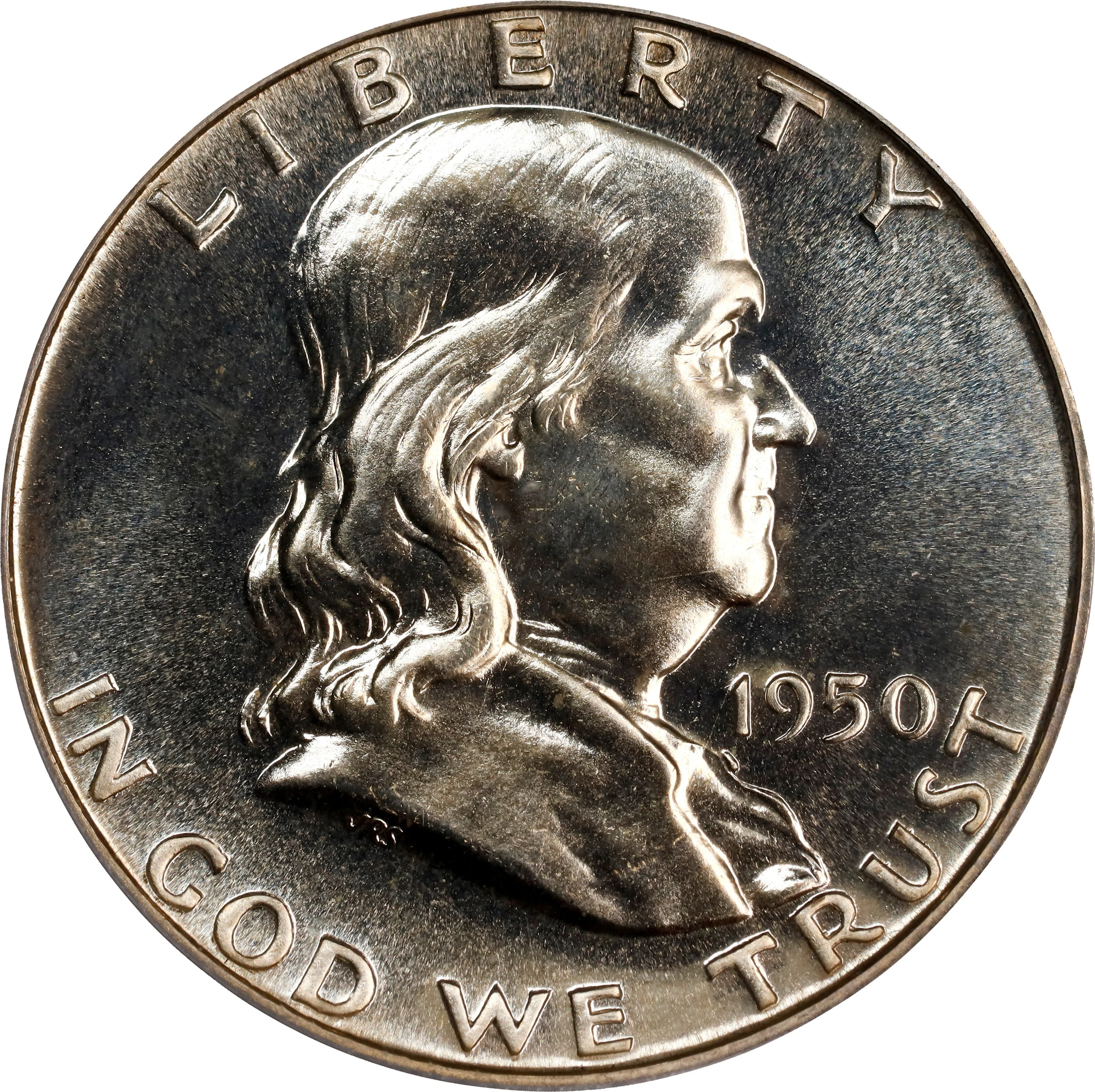 1950 Franklin Half Dollar. Proof-66 (PCGS). CAC. OGH Generation 3.0.