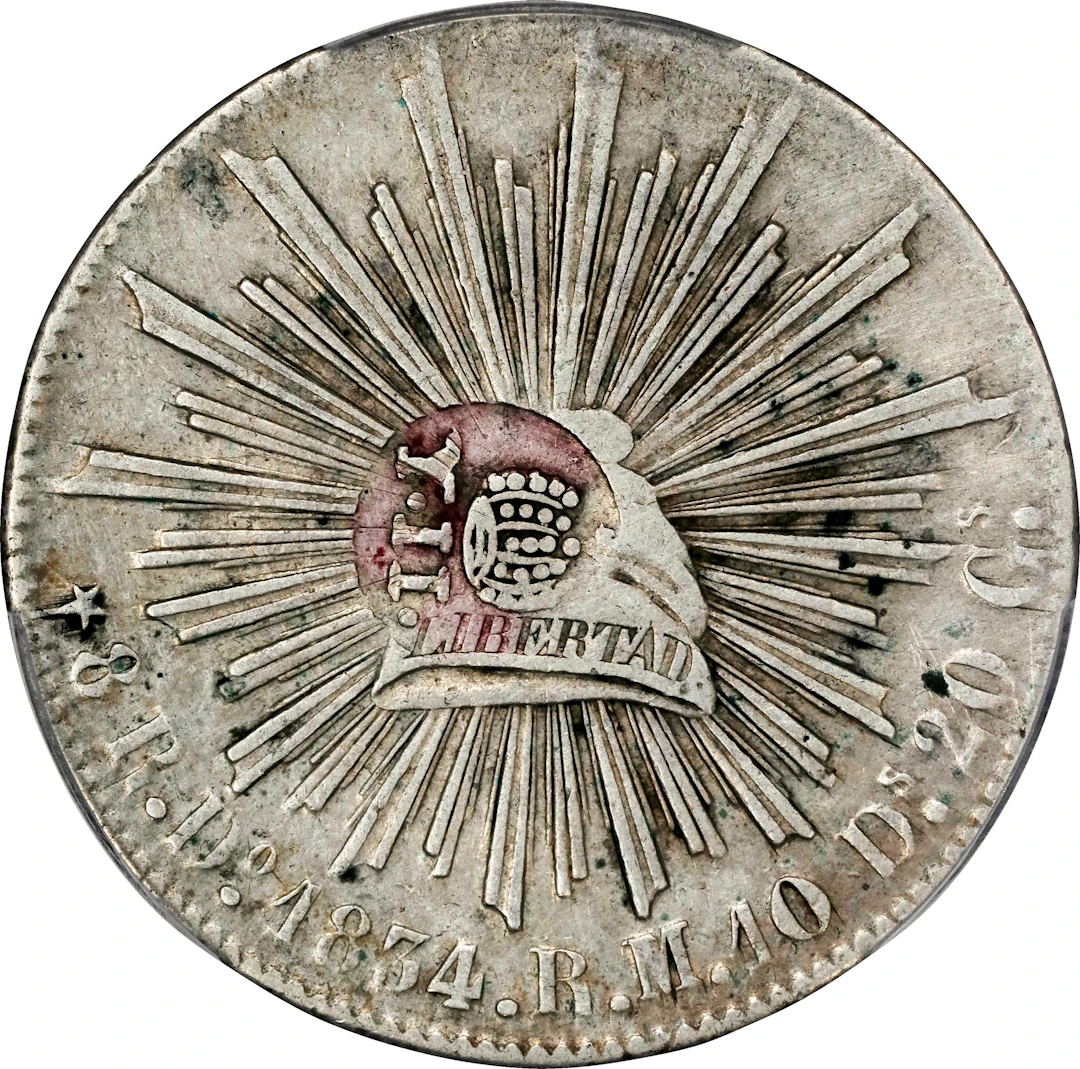 PHILIPPINES. Philippines - Mexico. 8 Reales, ND (1834-37). Manila