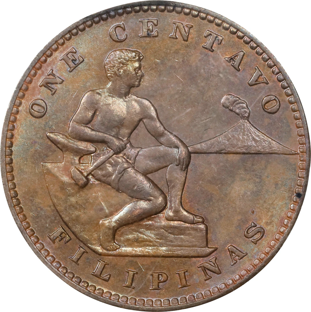 PHILIPPINES. Centavo, 1928-M. Manila Mint. PCGS MS-64 Brown.
