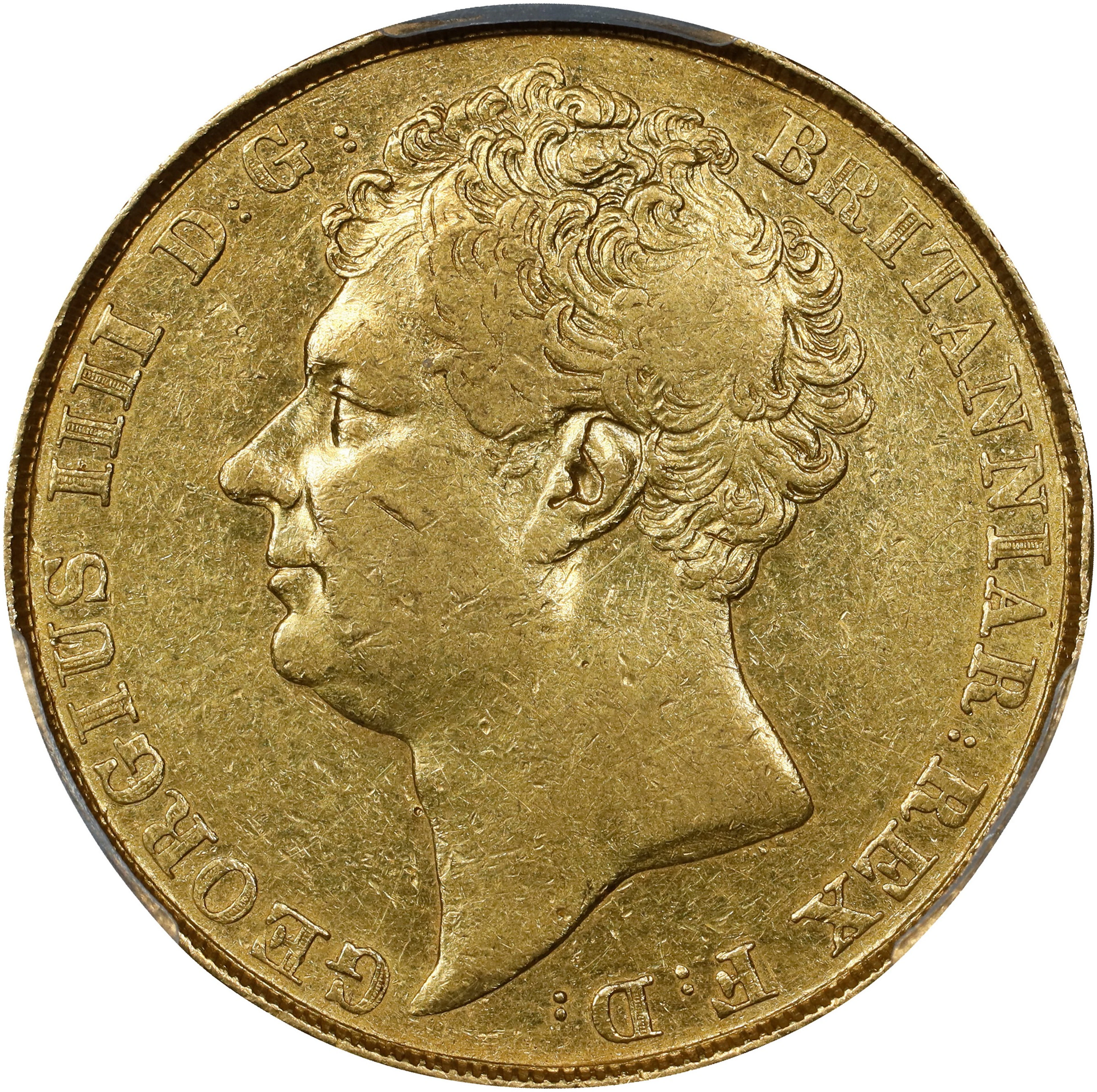 GREAT BRITAIN. 2 Pounds, 1823. London Mint. George IV. PCGS Genuine--Cleaned