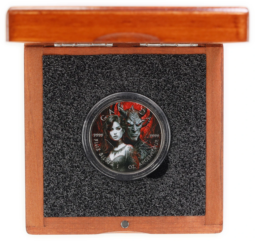 (1 oz, 31.104 g ASW). Canada. 2024 Angels and Devils 1 oz Silver $5.