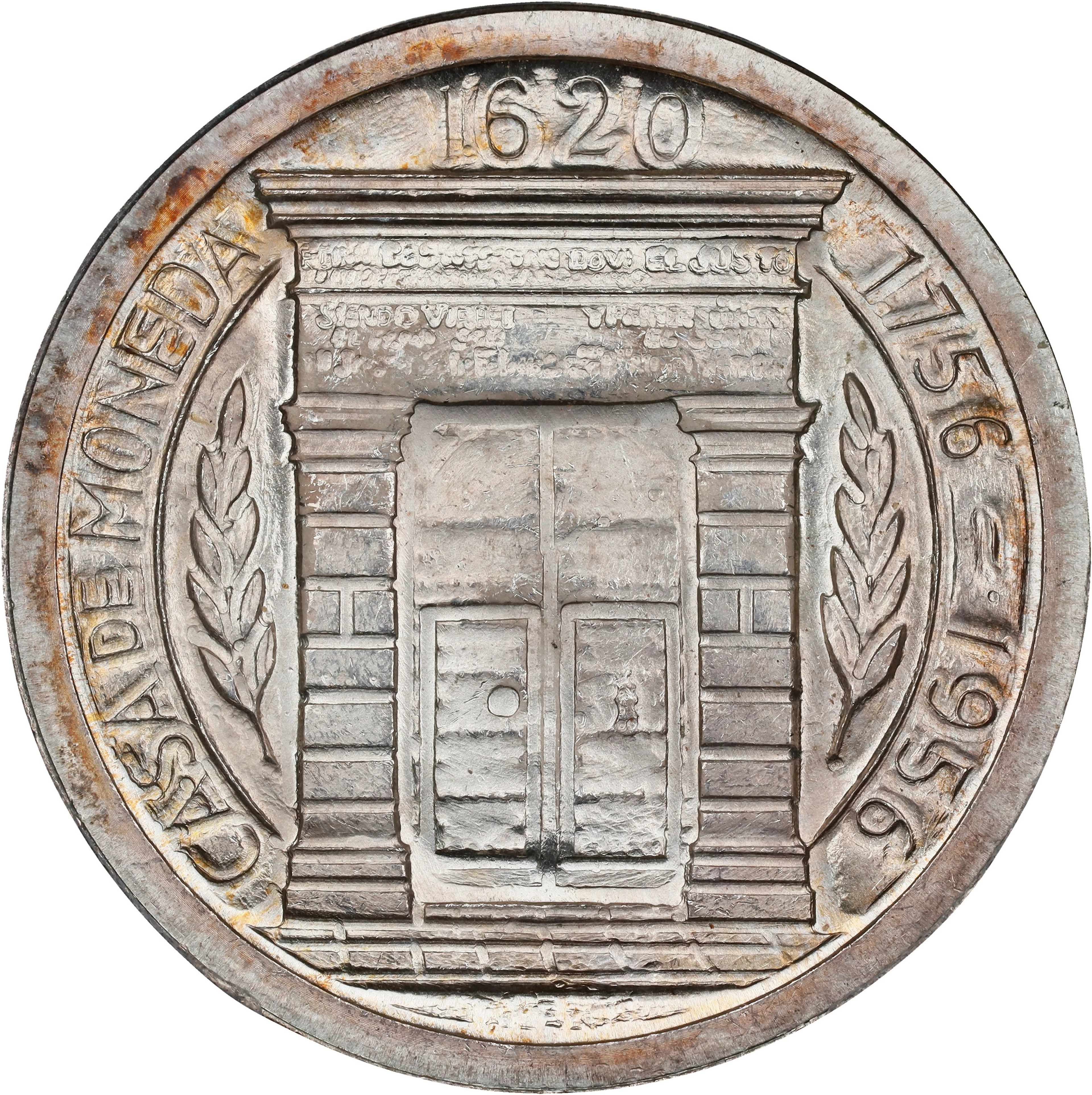 COLOMBIA. Peso, 1956. Popayan Mint. PCGS MS-65.