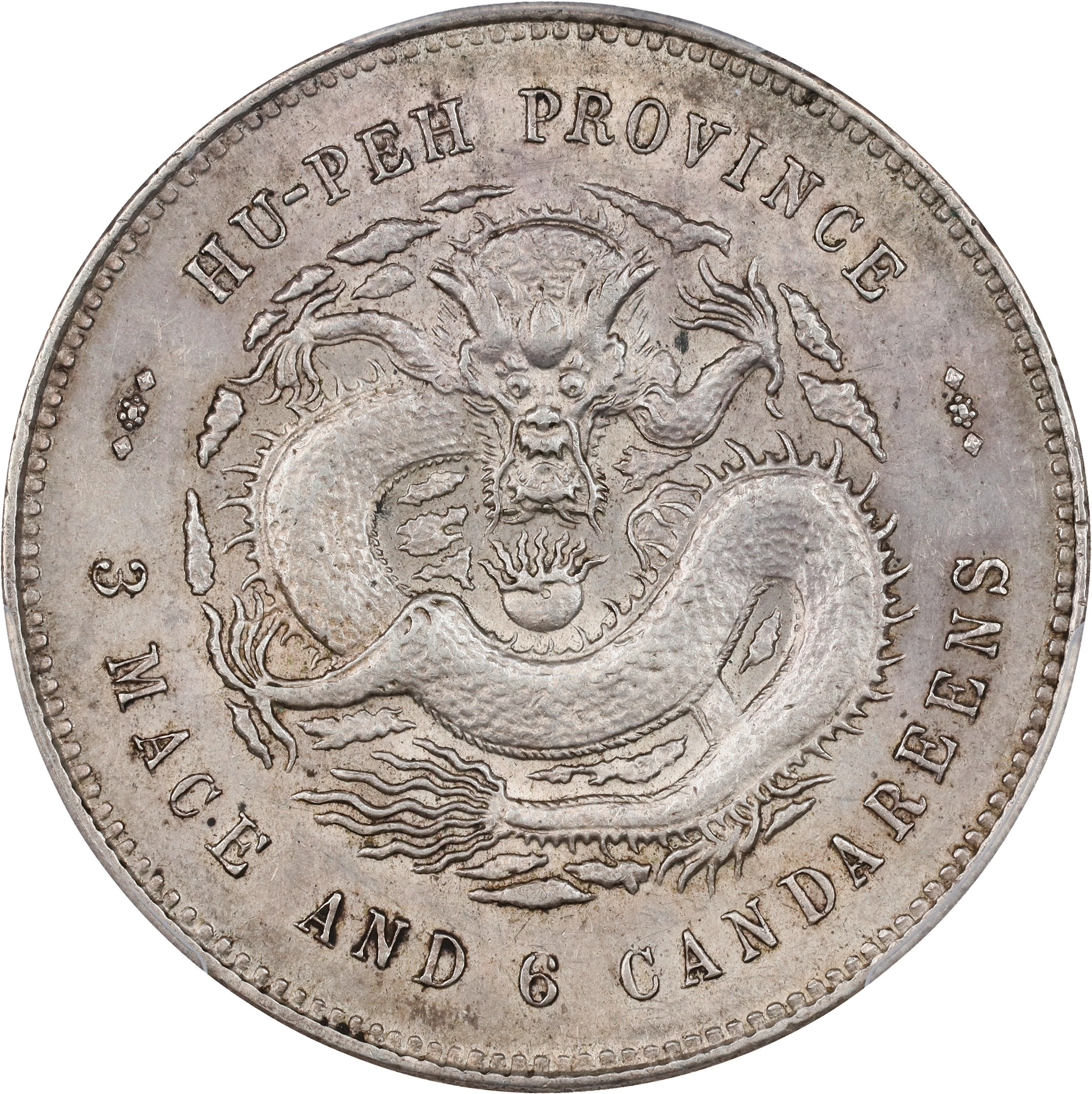 (t) CHINA. Hupeh. 3 Mace 6 Candareens (50 Cents), ND (1895-1907).