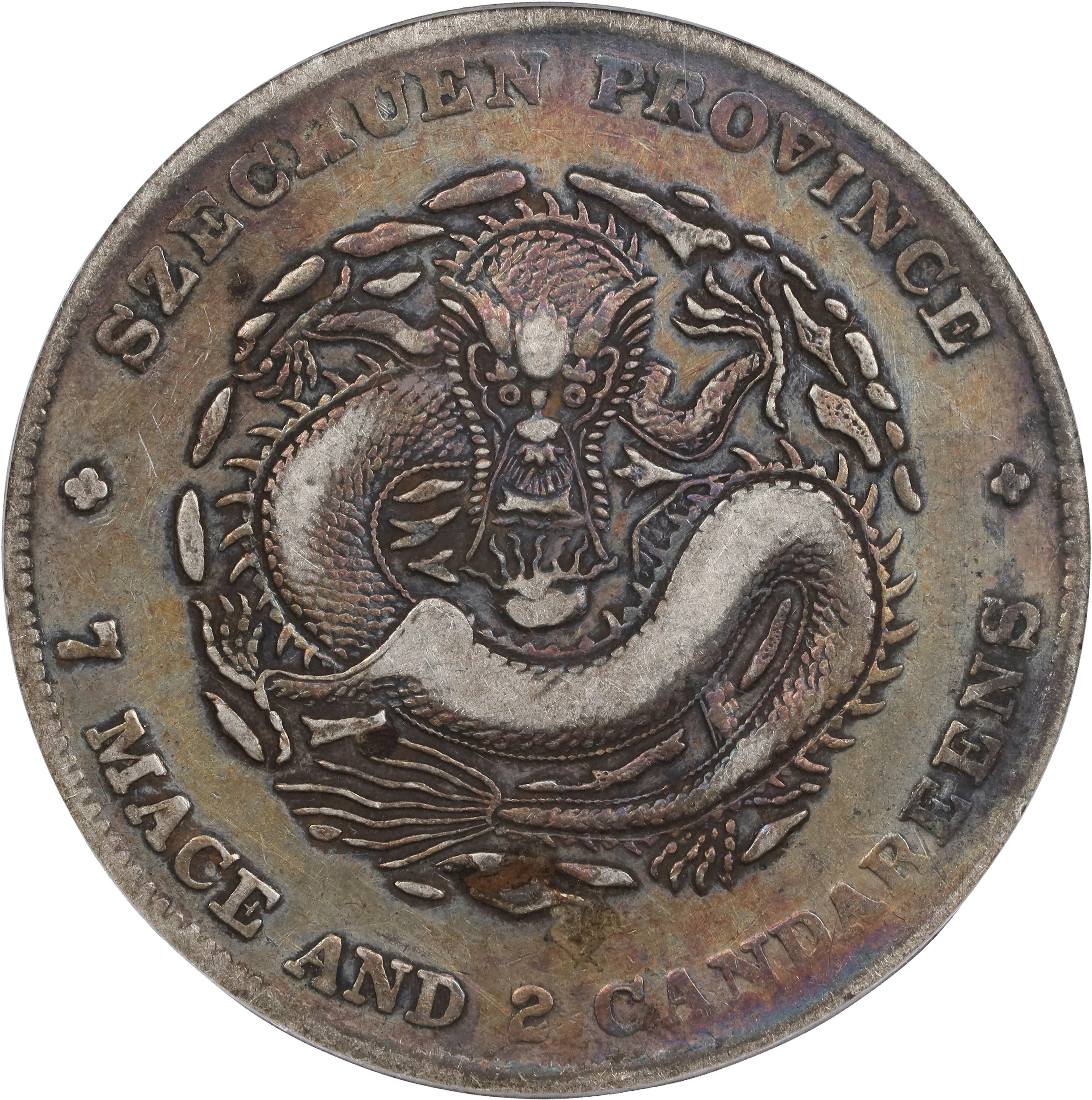(t) CHINA. Szechuan. 7 Mace 2 Candareens (Dollar), ND (1909-11). Chengdu