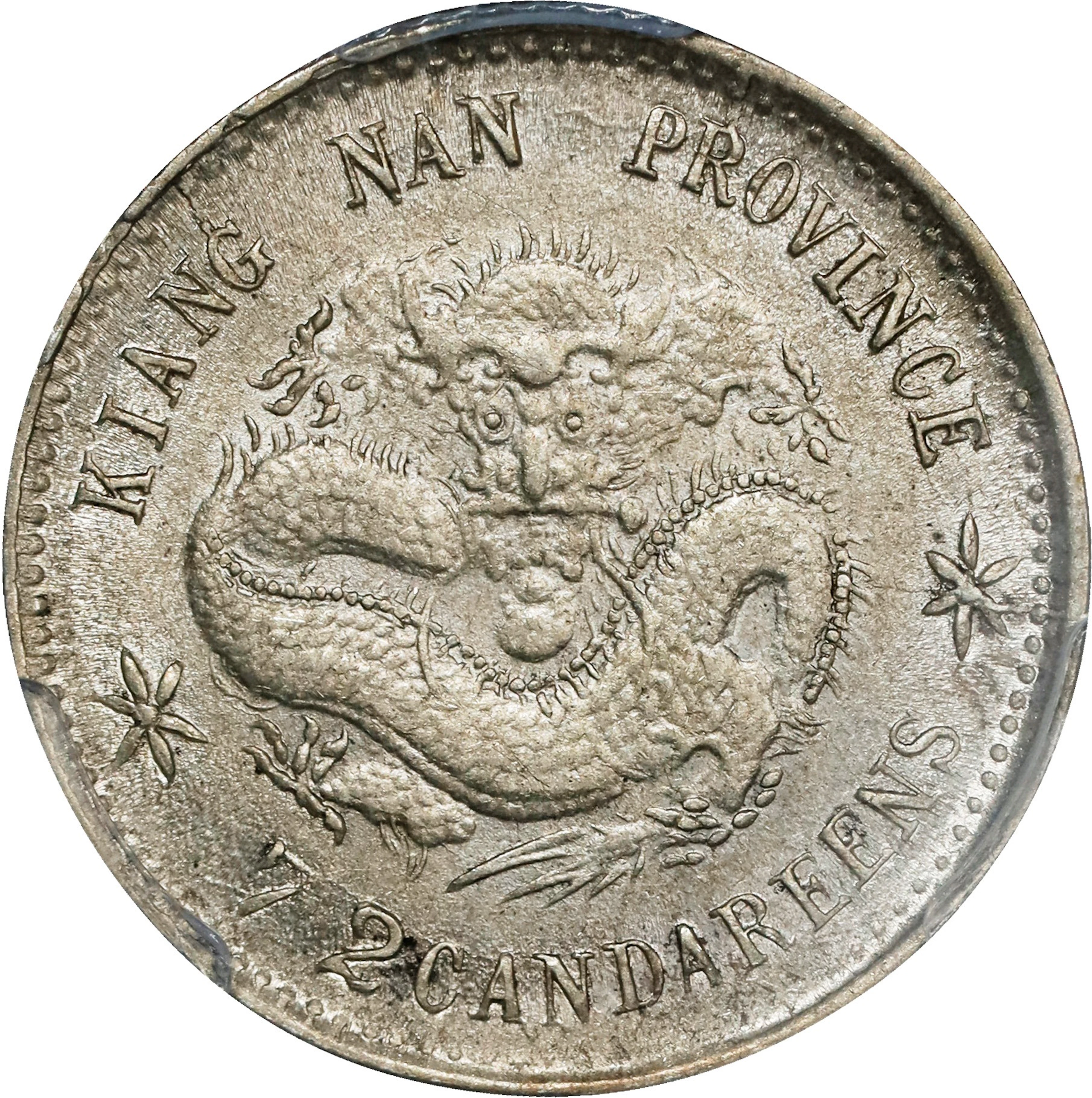 (t) CHINA. Kiangnan. 7.2 Candareens (10 Cents), CD (1899). Nanking