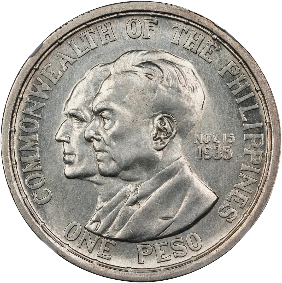 PHILIPPINES. Peso, 1936-M. Manila Mint. NGC MS-64.