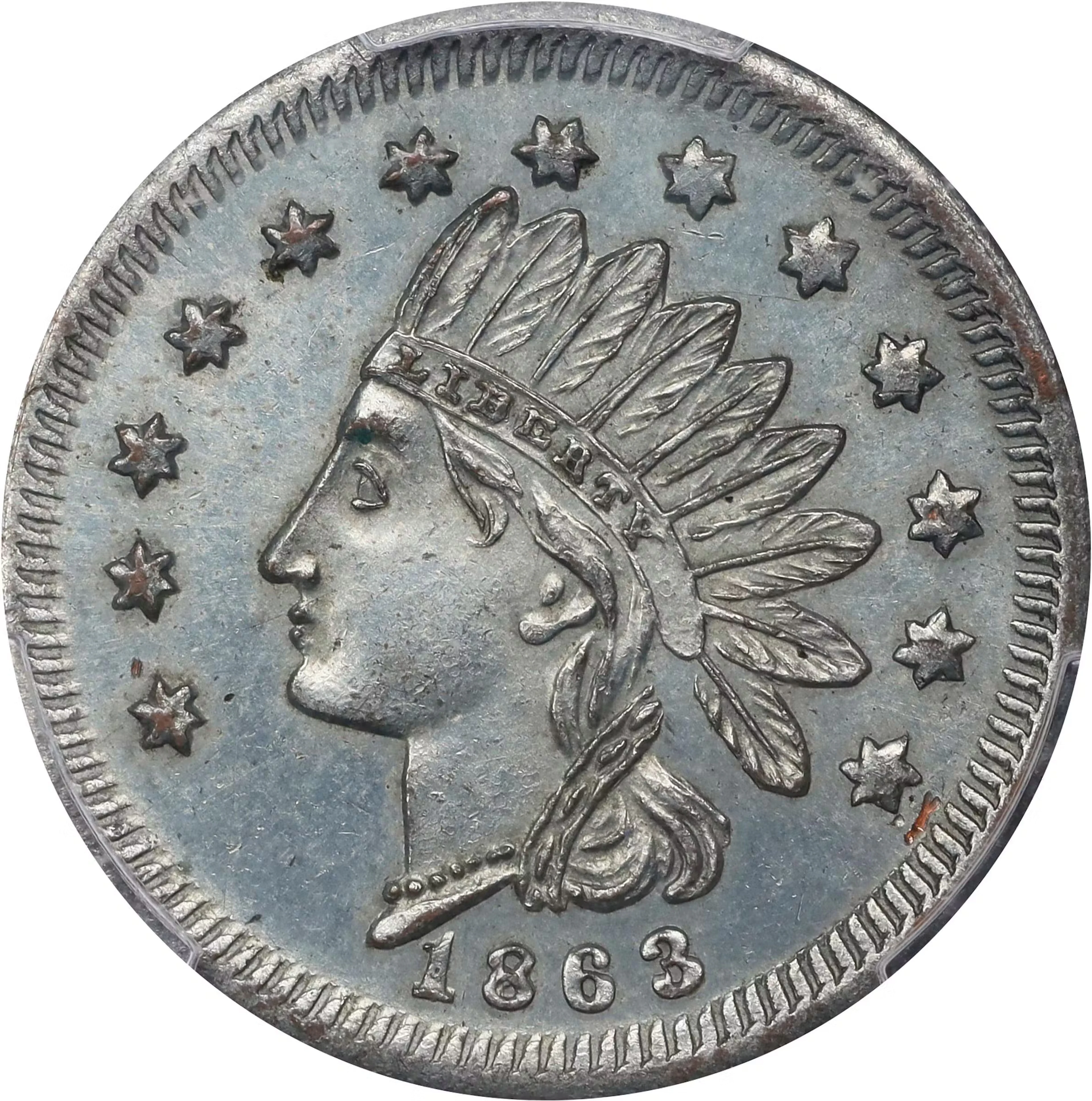 MICHIGAN. Detroit. 1863 George H. Parker. Fuld-225BB-3i. Rarity-9.