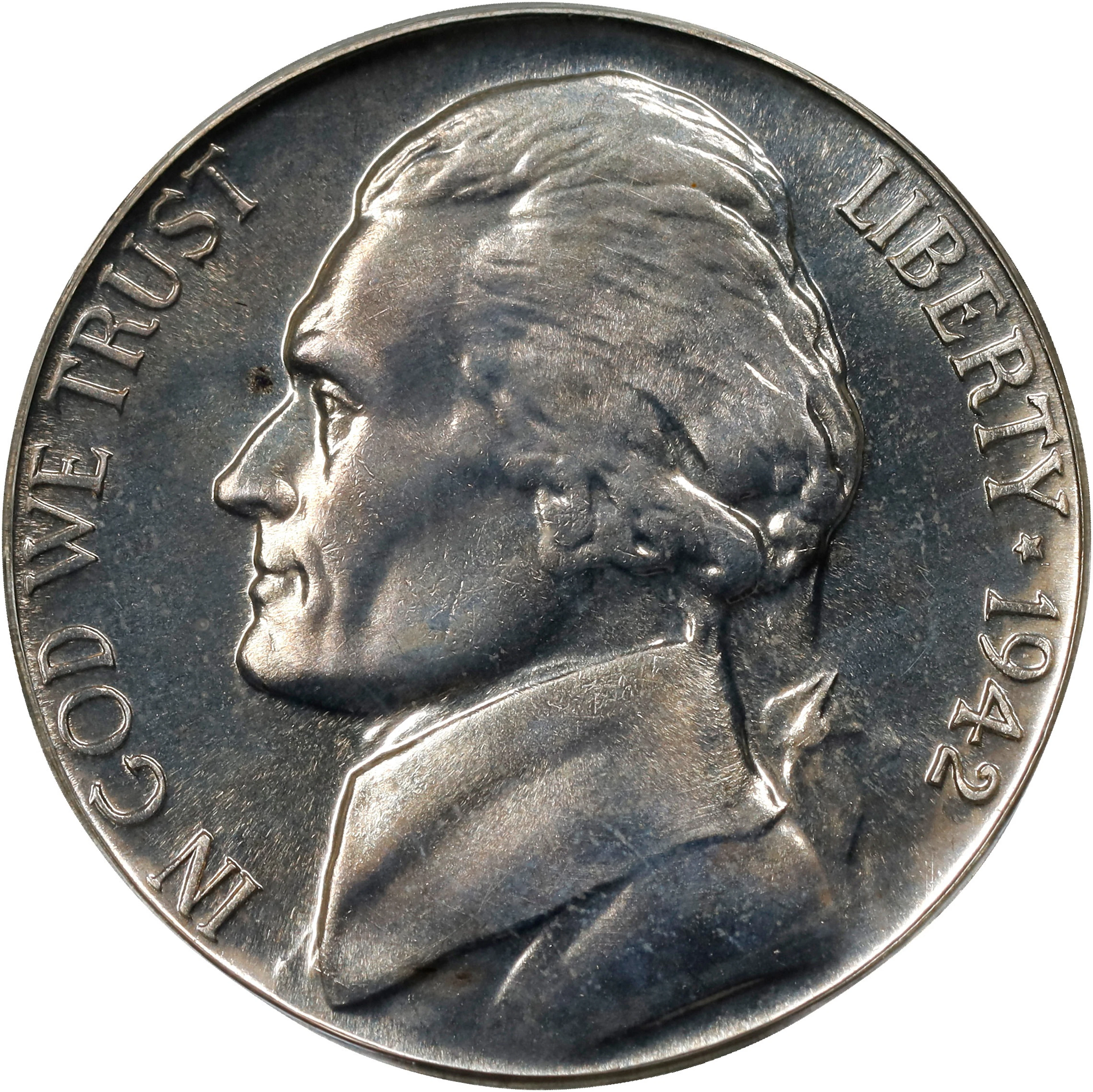 1942-P Jefferson Nickel. Type II. Proof-66 (PCGS). OGH Generation 3.0.