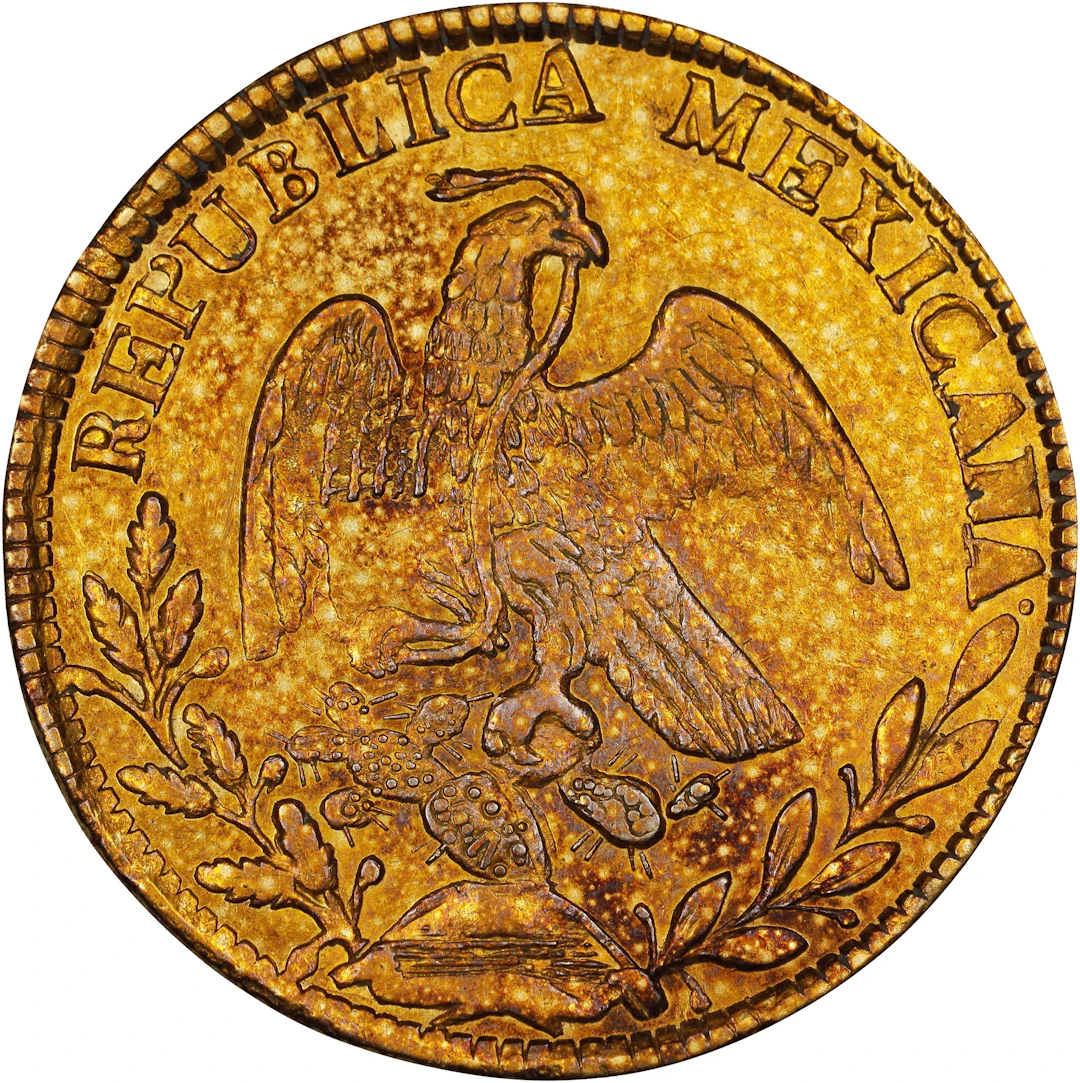 (0.381 oz, 11.851 g AGW). Mexico. 1834 Gold 4 Escudos.