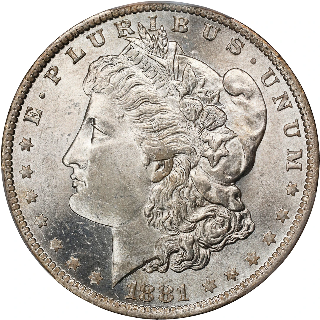 1881-O Morgan Silver Dollar. MS-64 (PCGS).