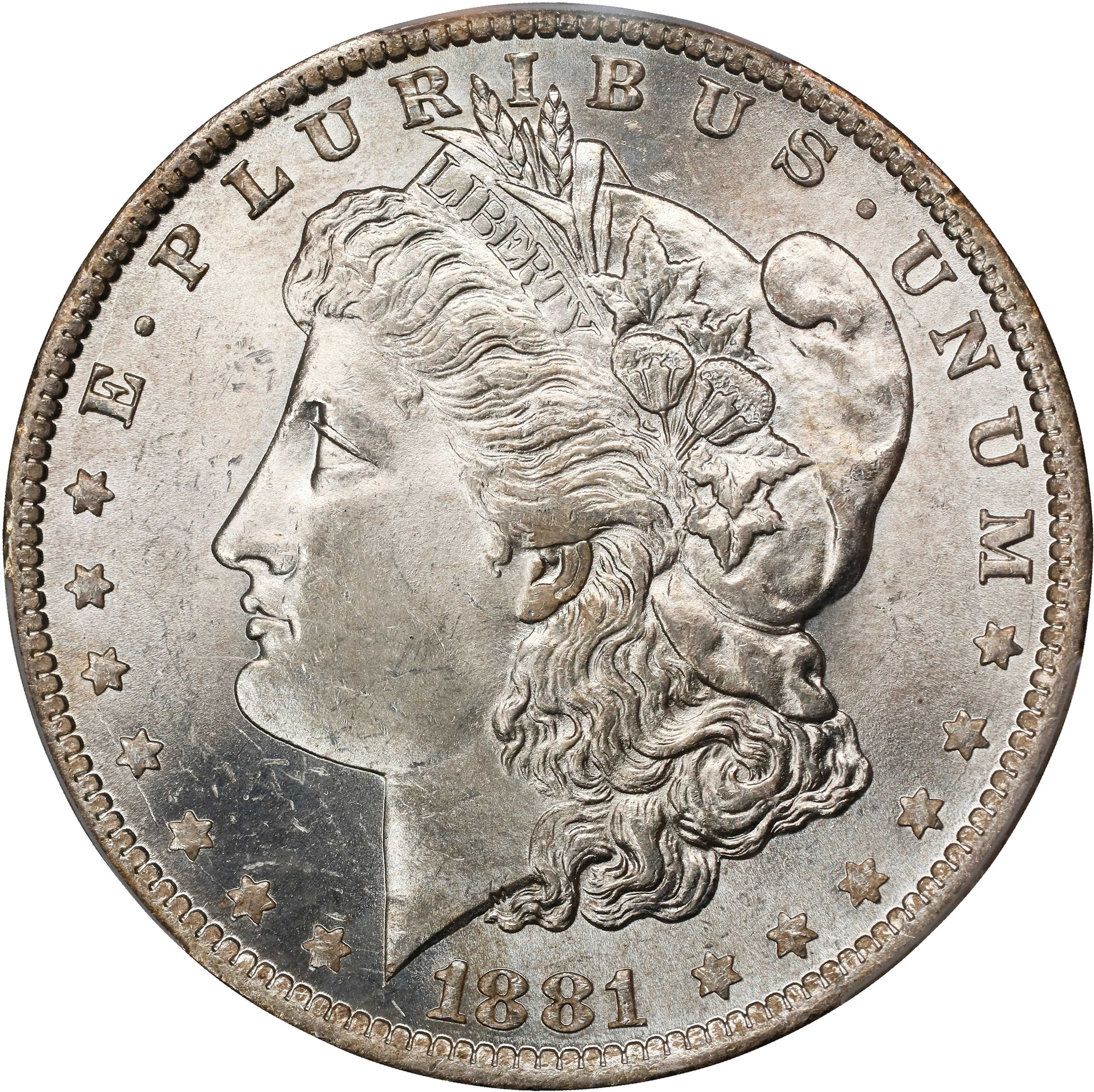1881-O Morgan Silver Dollar. MS-64 (PCGS).
