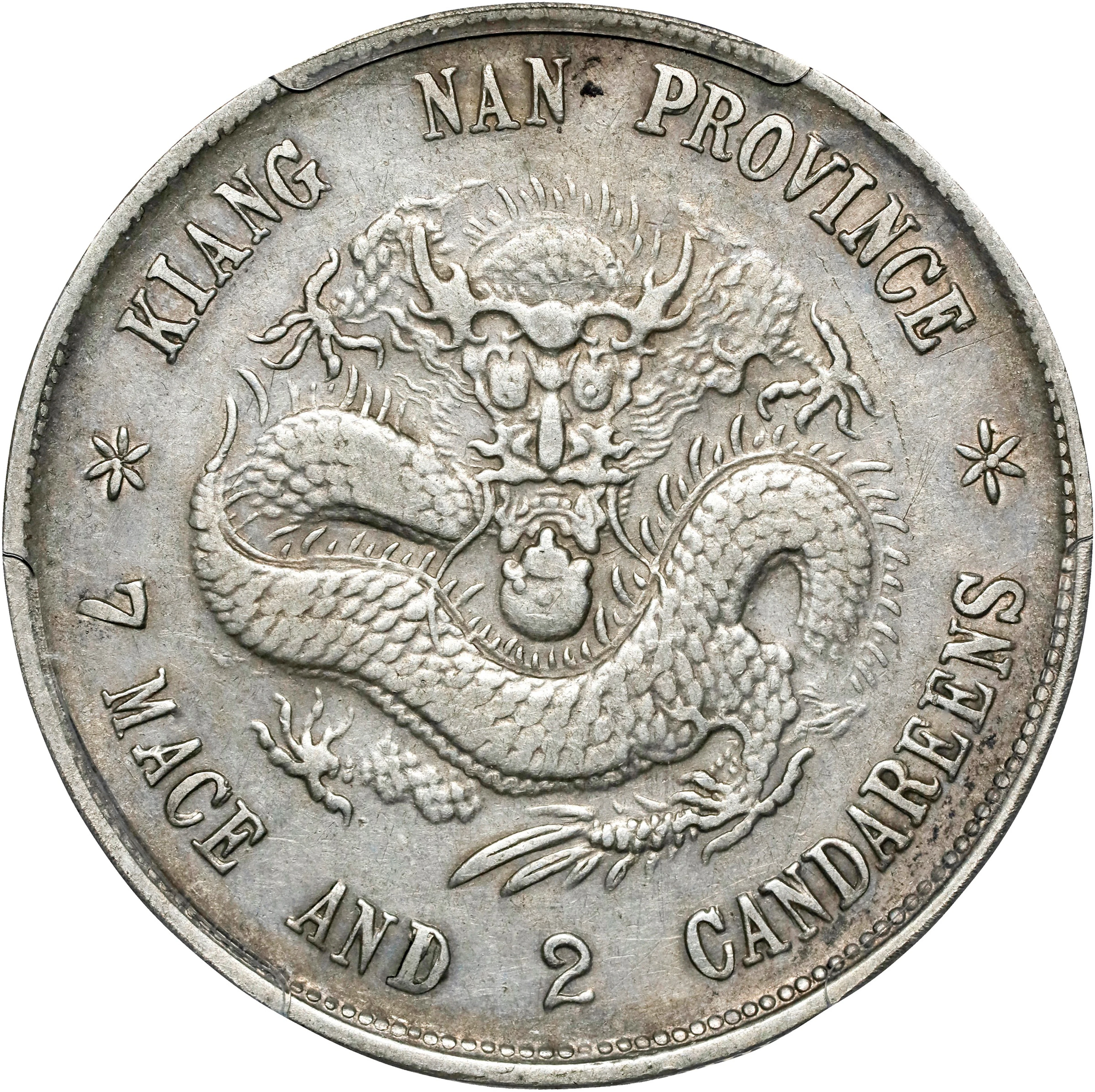 (t) CHINA. Kiangnan. 7 Mace 2 Candareens (Dollar), CD (1898). Nanking