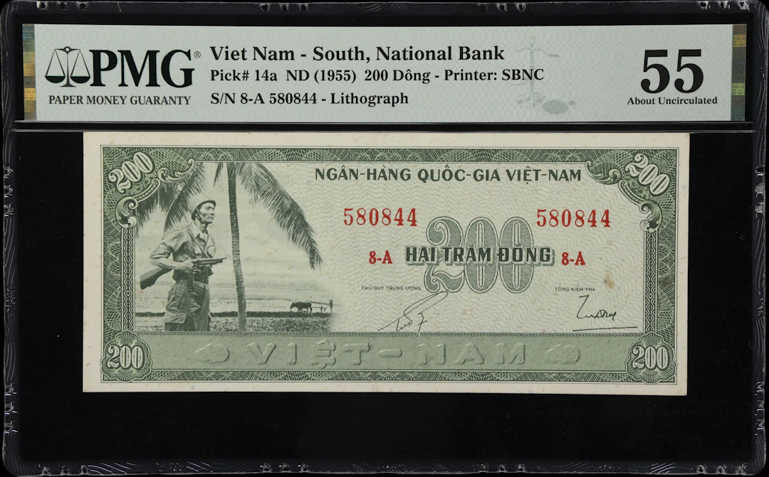 VIETNAM, SOUTH. National Bank of Vietnam. 200 Dong, ND (1955). P-14a.