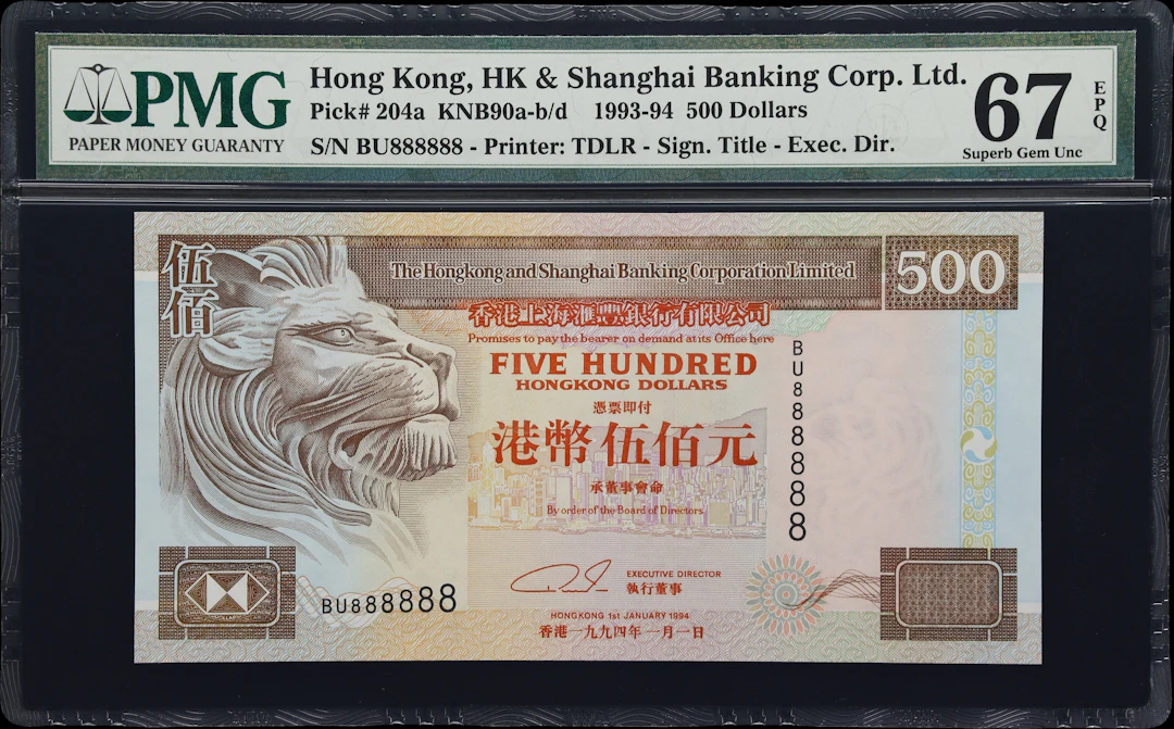 (t) HONG KONG (SAR). Hong Kong & Shanghai Banking Corporation Limited.