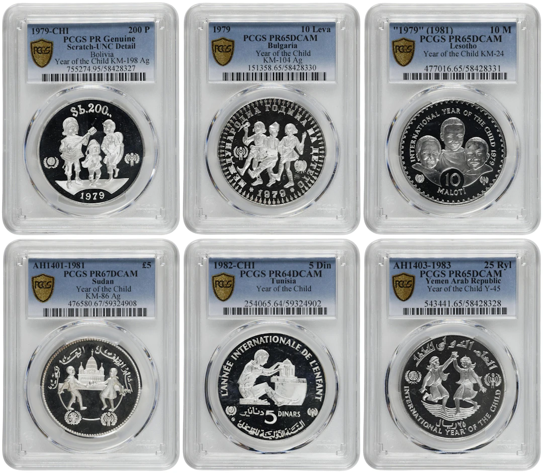 MIXED LOTS. Sextet of Mixed Coinage (6 Pieces), ND (1979-83). All