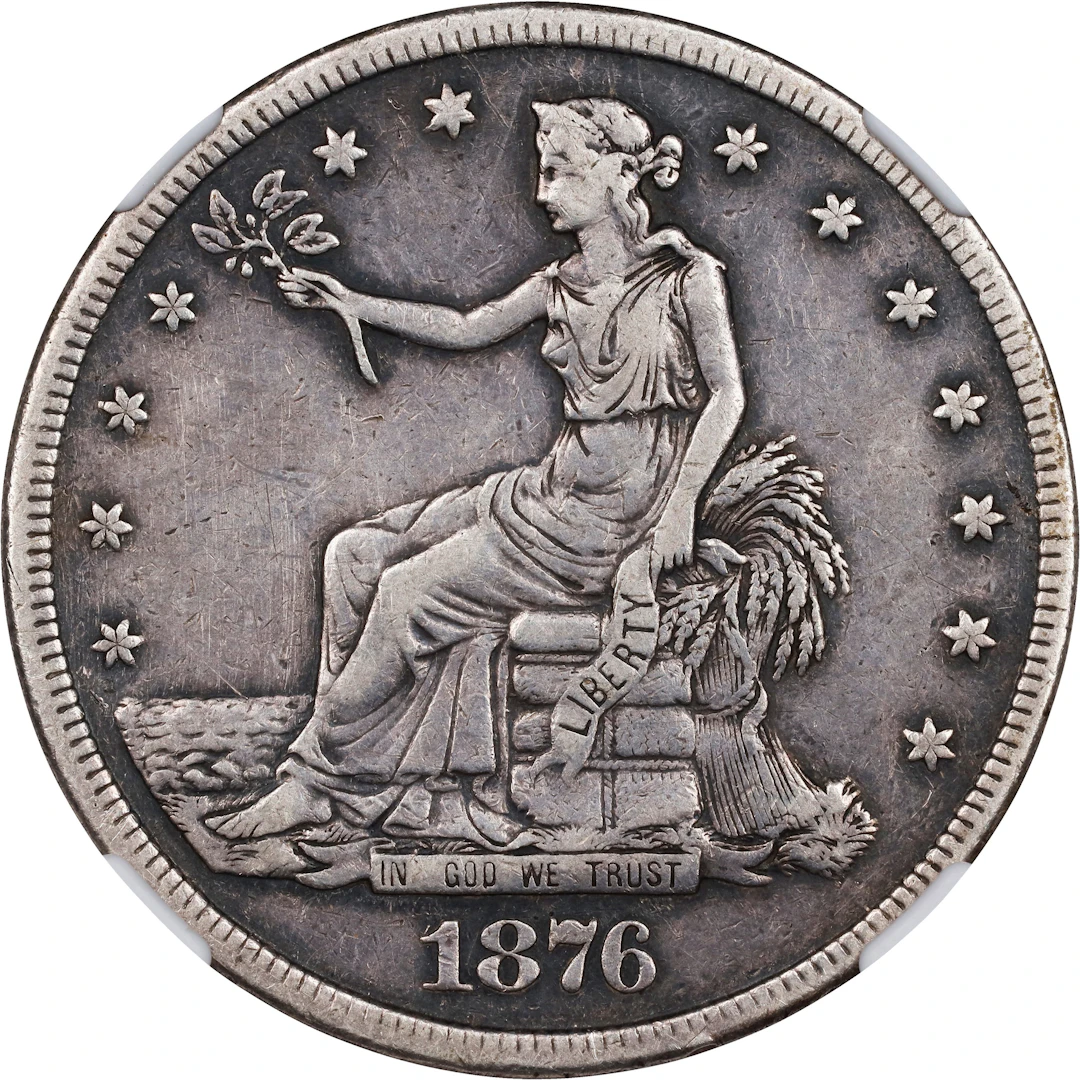 1876-S Trade Dollar. Type II/II. VF Details--Cleaned (NGC).
