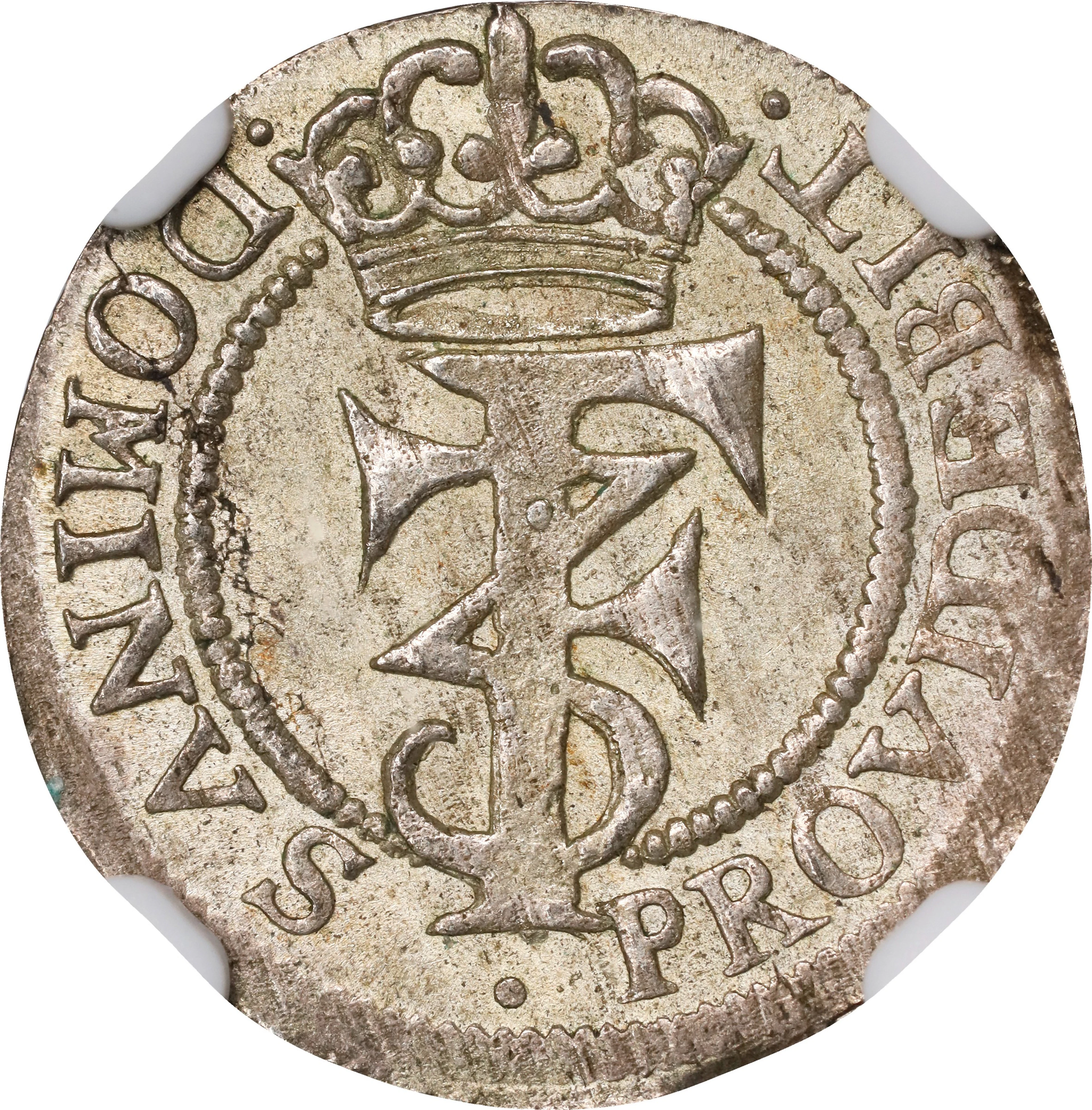 (◊) DENMARK. 2 Skilling, 1665-GK. Copenhagen Mint. Frederik III. NGC MS-65.