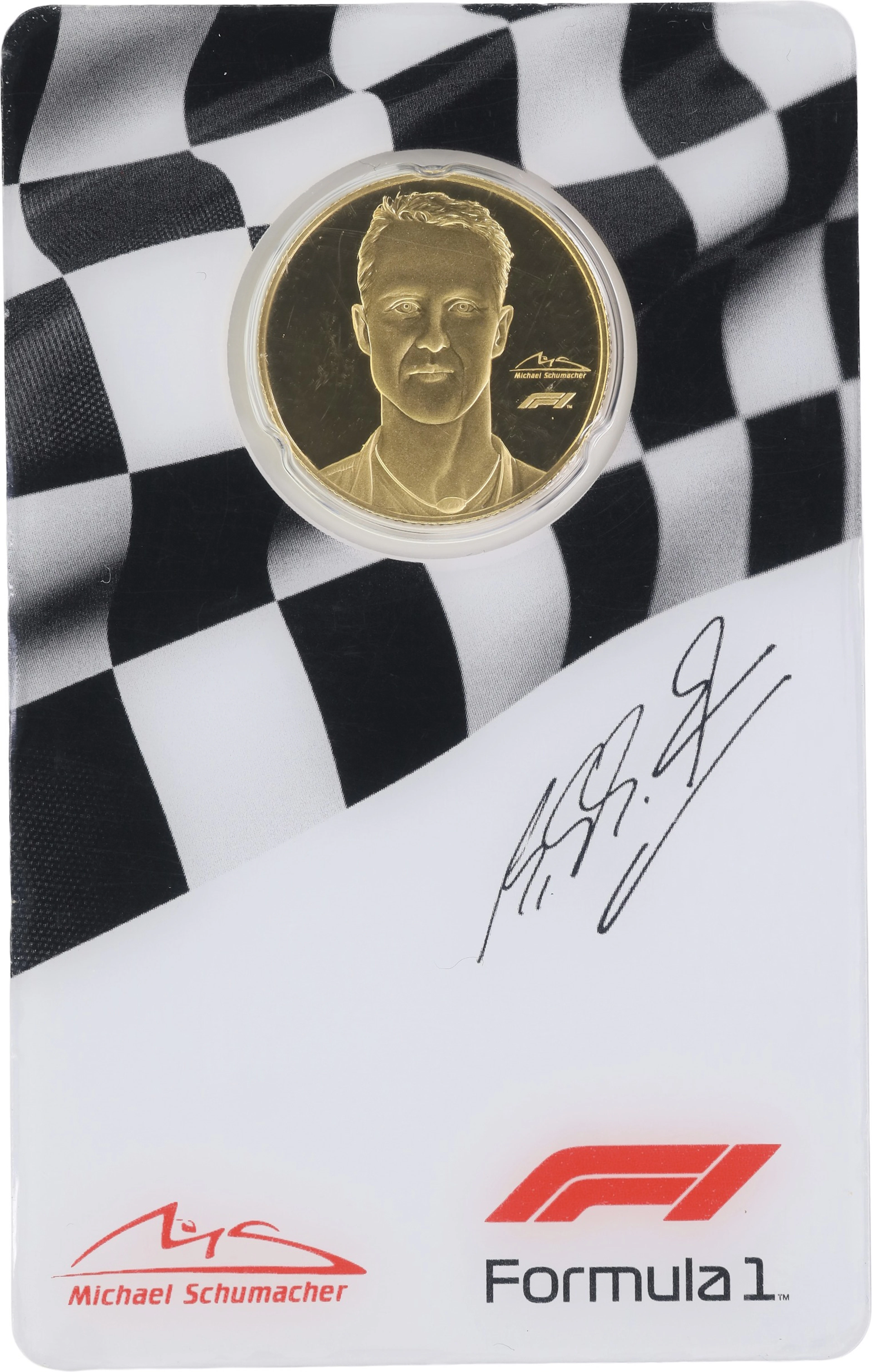 (0.25 oz, 7.776 g AGW). Solomon Islands. 2022 Formula 1 Michael Schumacher