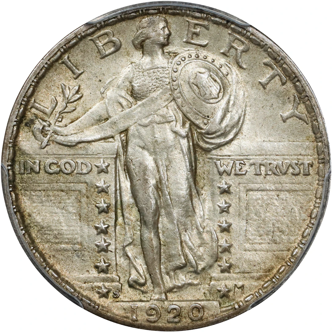 1920-S Standing Liberty Quarter. AU-55 (PCGS).