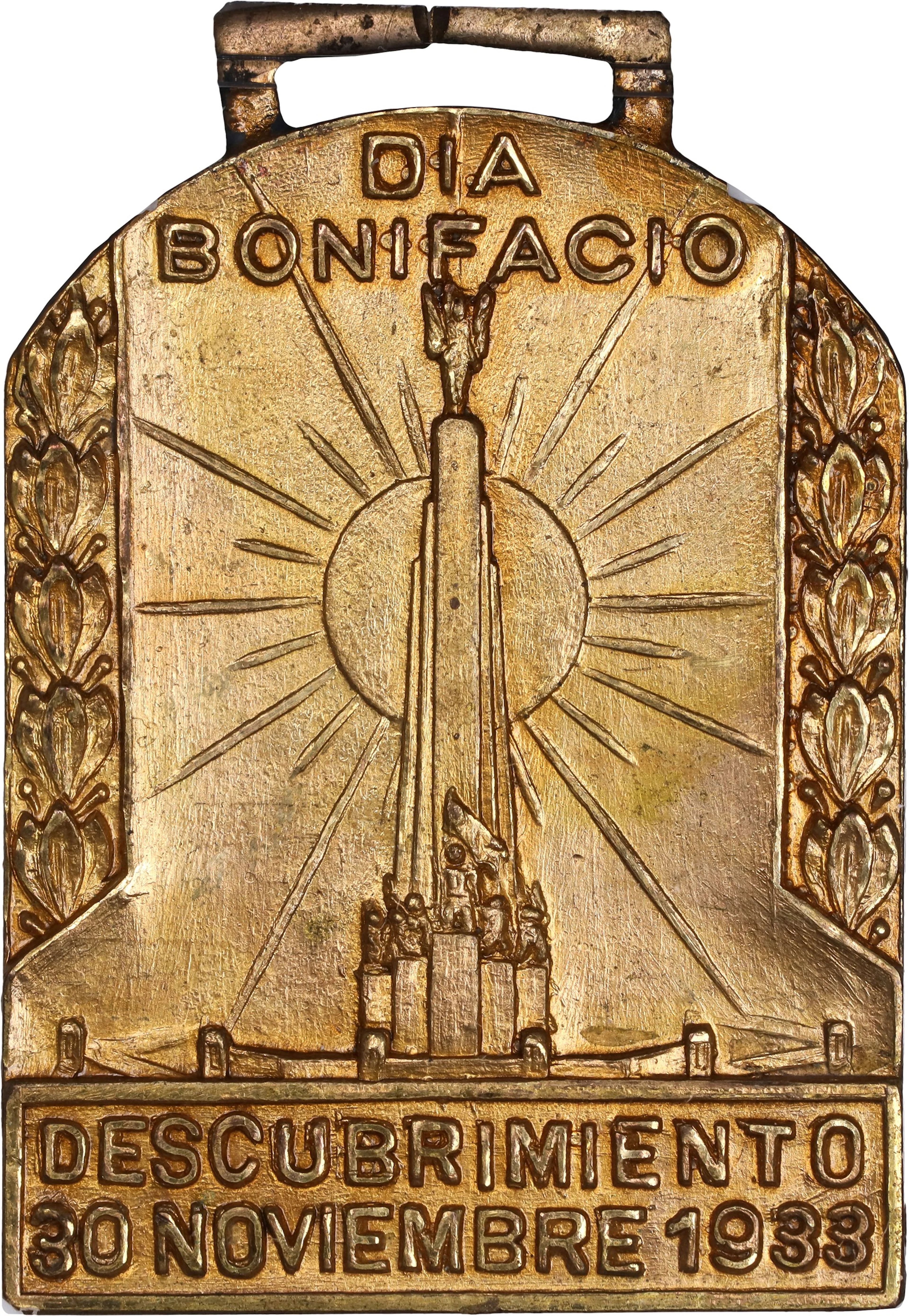 PHILIPPINES. Bonifacio Day Gilt Bronze Medal, 1933. NGC MS-64.