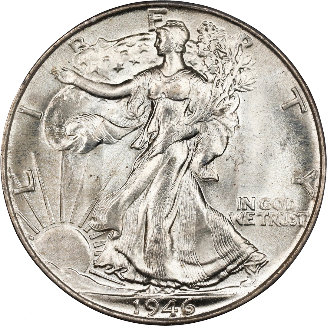 1946 Walking Liberty Half Dollar. MS-66 (PCGS). OGH Generation 1.2 Rattler.