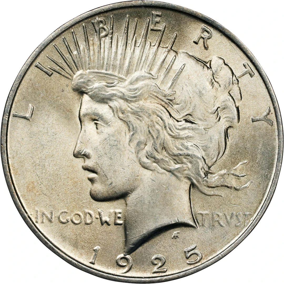 1925 Peace Silver Dollar. MS-63 (PCGS). CAC. OGH Generation 3.1.