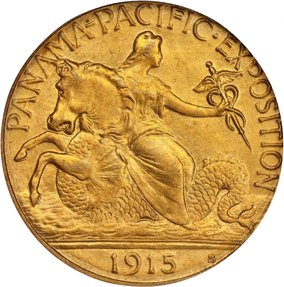 1915-S Panama-Pacific Exposition Quarter Eagle. MS-67 (NGC). CAC.
