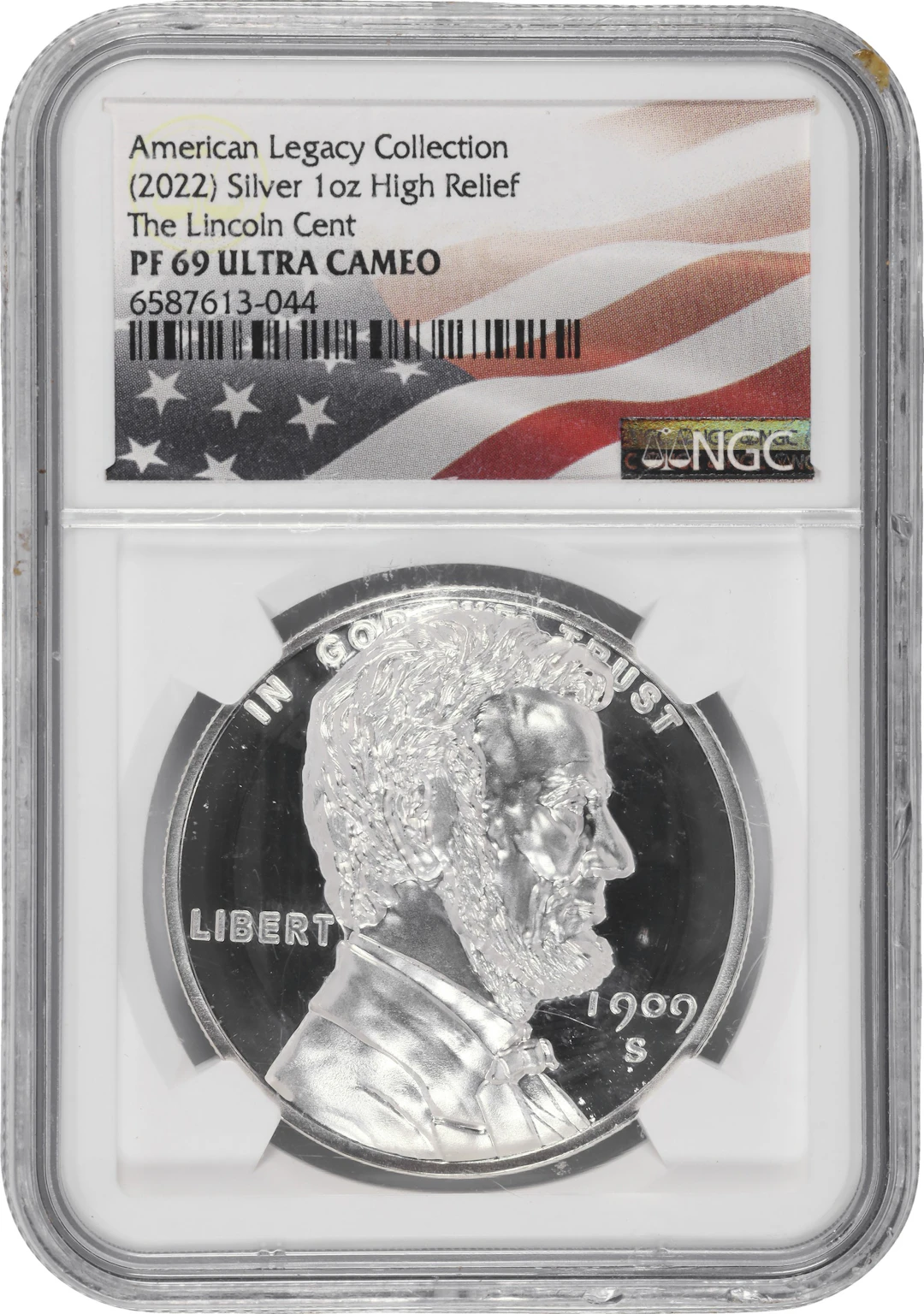 (1 oz, 31.104 g ASW). 2022 American Legacy Collection Lincoln Cent