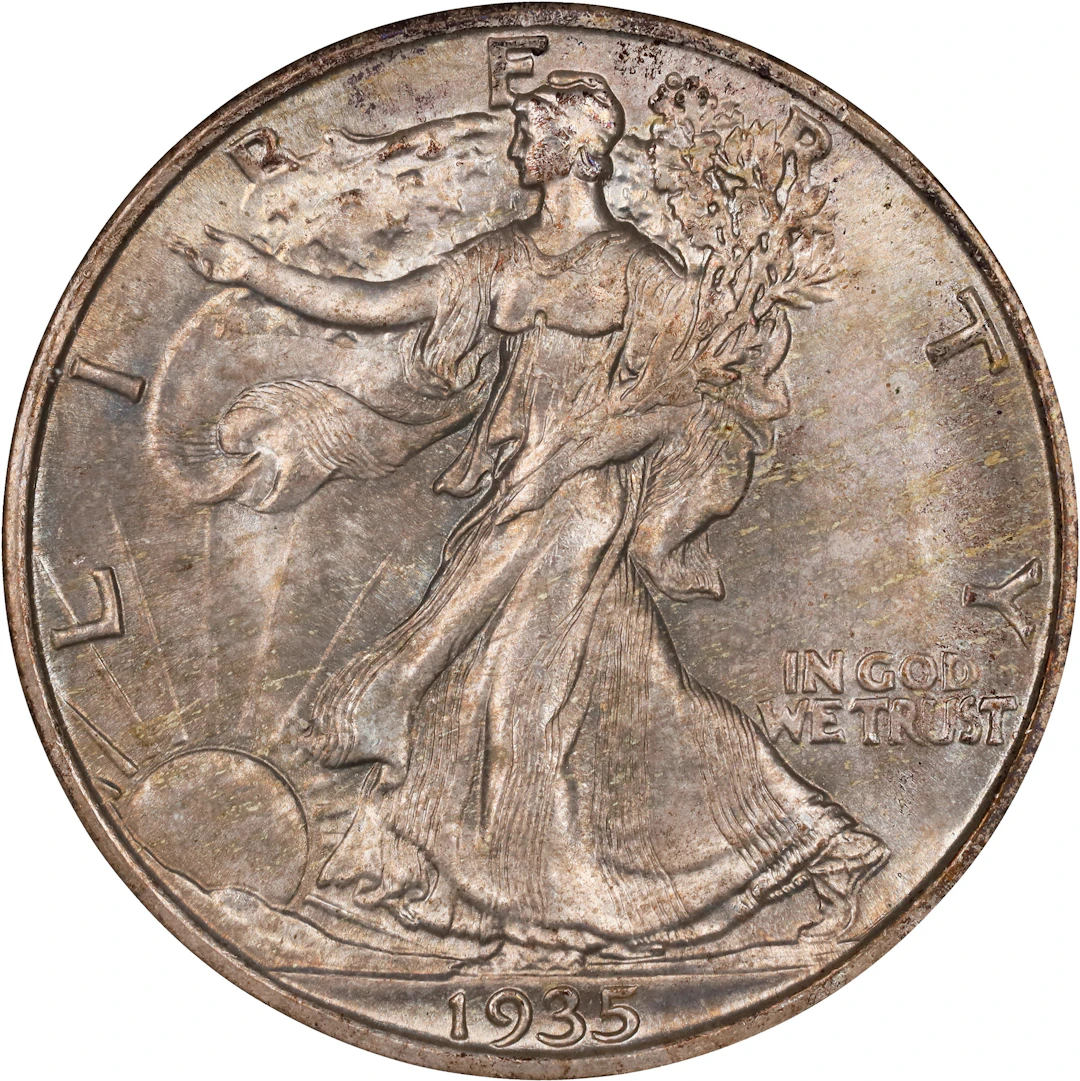 1935 Walking Liberty Half Dollar. MS-65 (NGC).