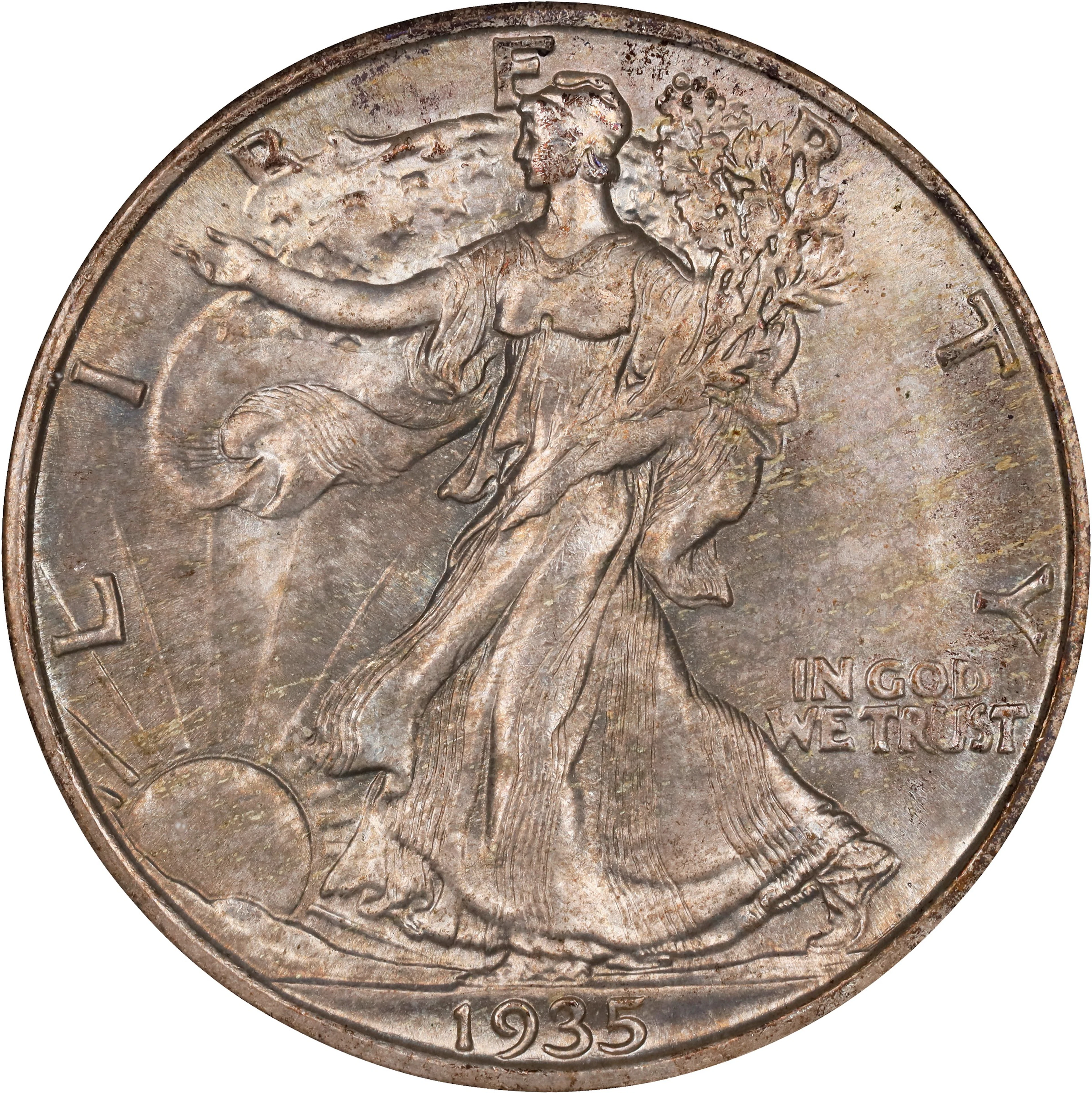 1935 Walking Liberty Half Dollar. MS-65 (NGC).