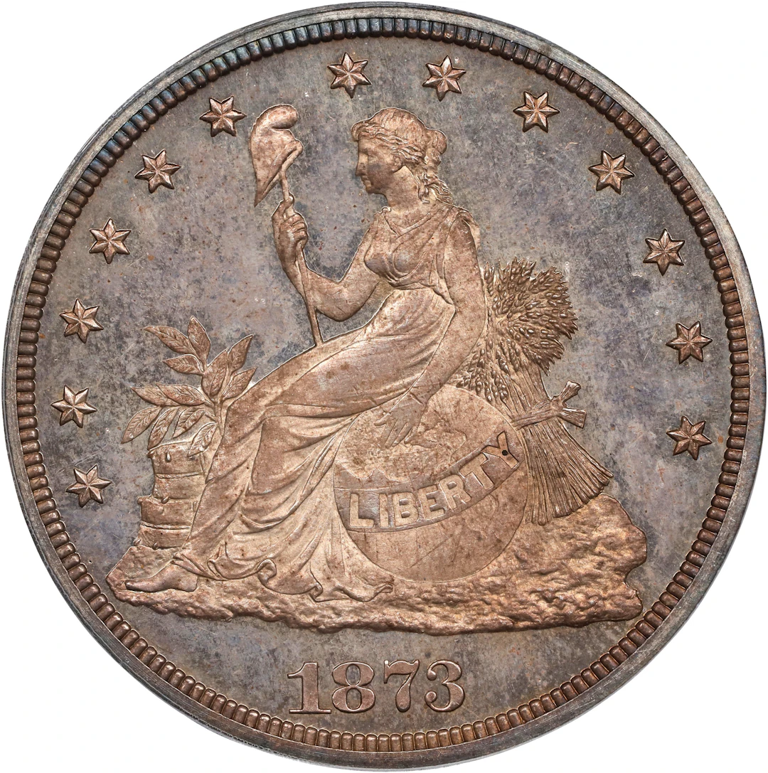 1873 Pattern Trade Dollar. Judd-1315, Pollock-1458. Rarity-4. Silver.