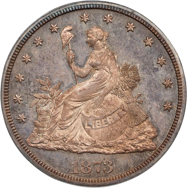1873 Pattern Trade Dollar. Judd-1315, Pollock-1458. Rarity-4. Silver.